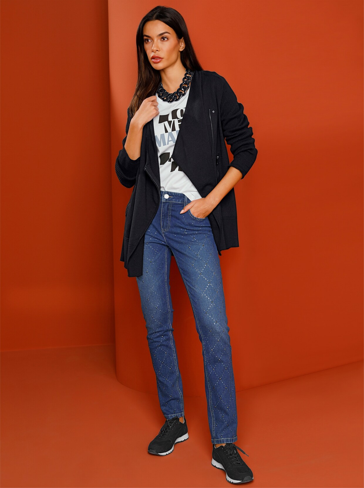 heine Strickjacke - schwarz