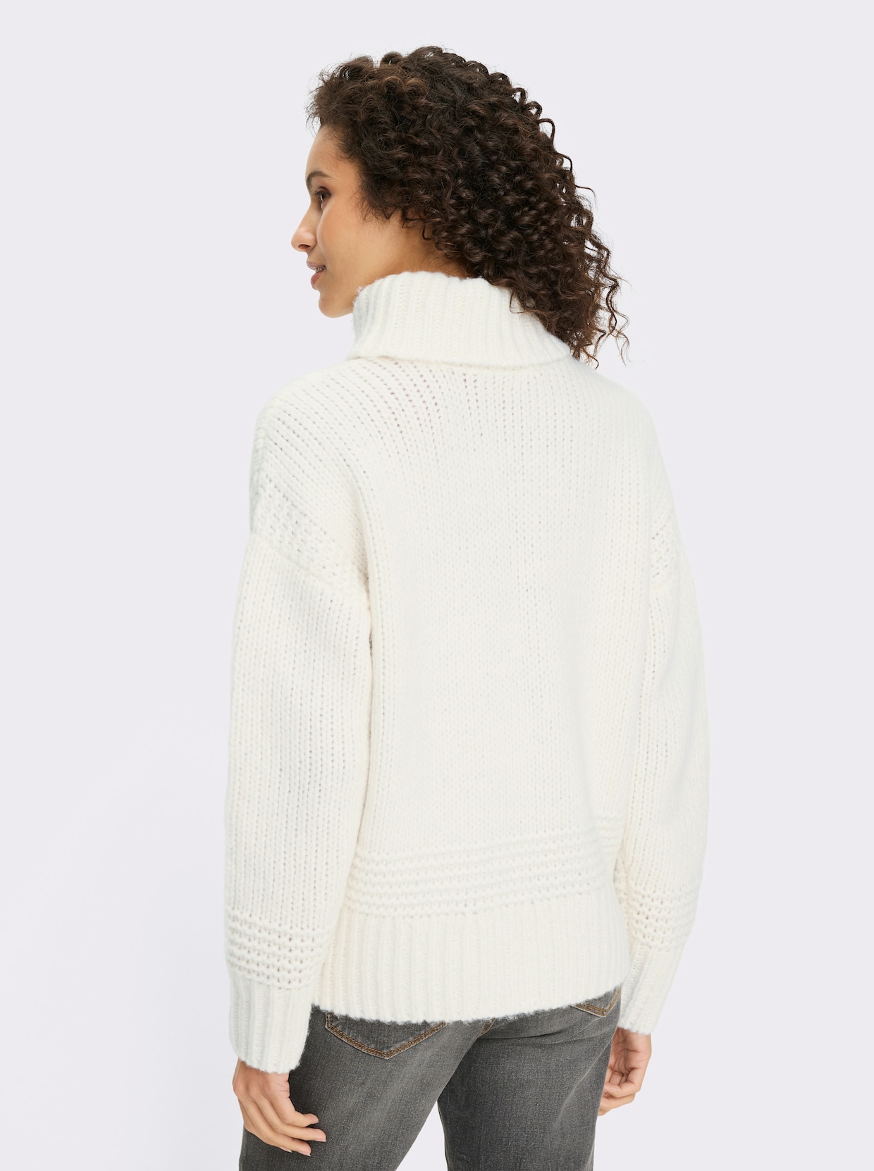 heine Stehkragenpullover - ecru