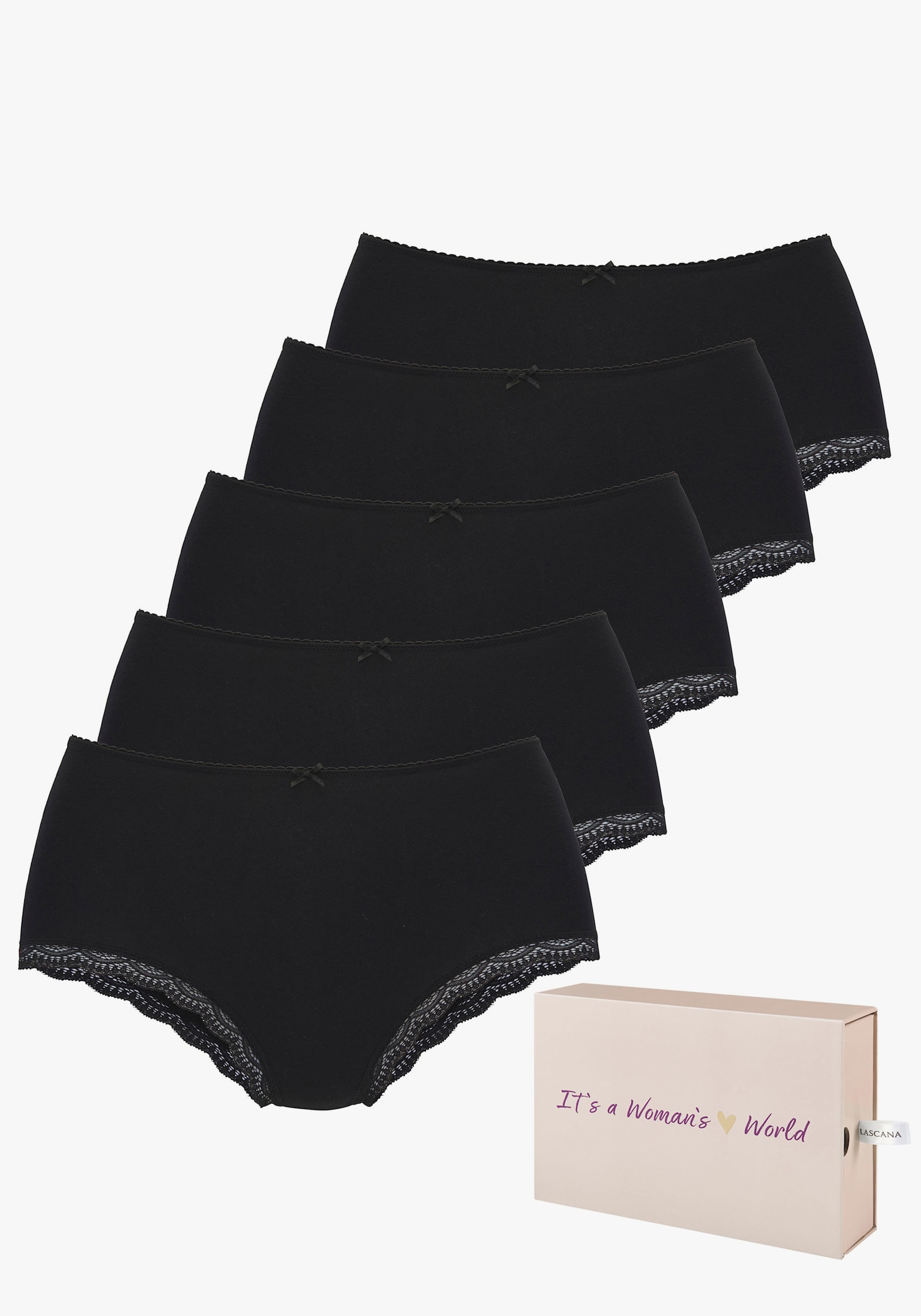 LASCANA Taillenslip - schwarz
