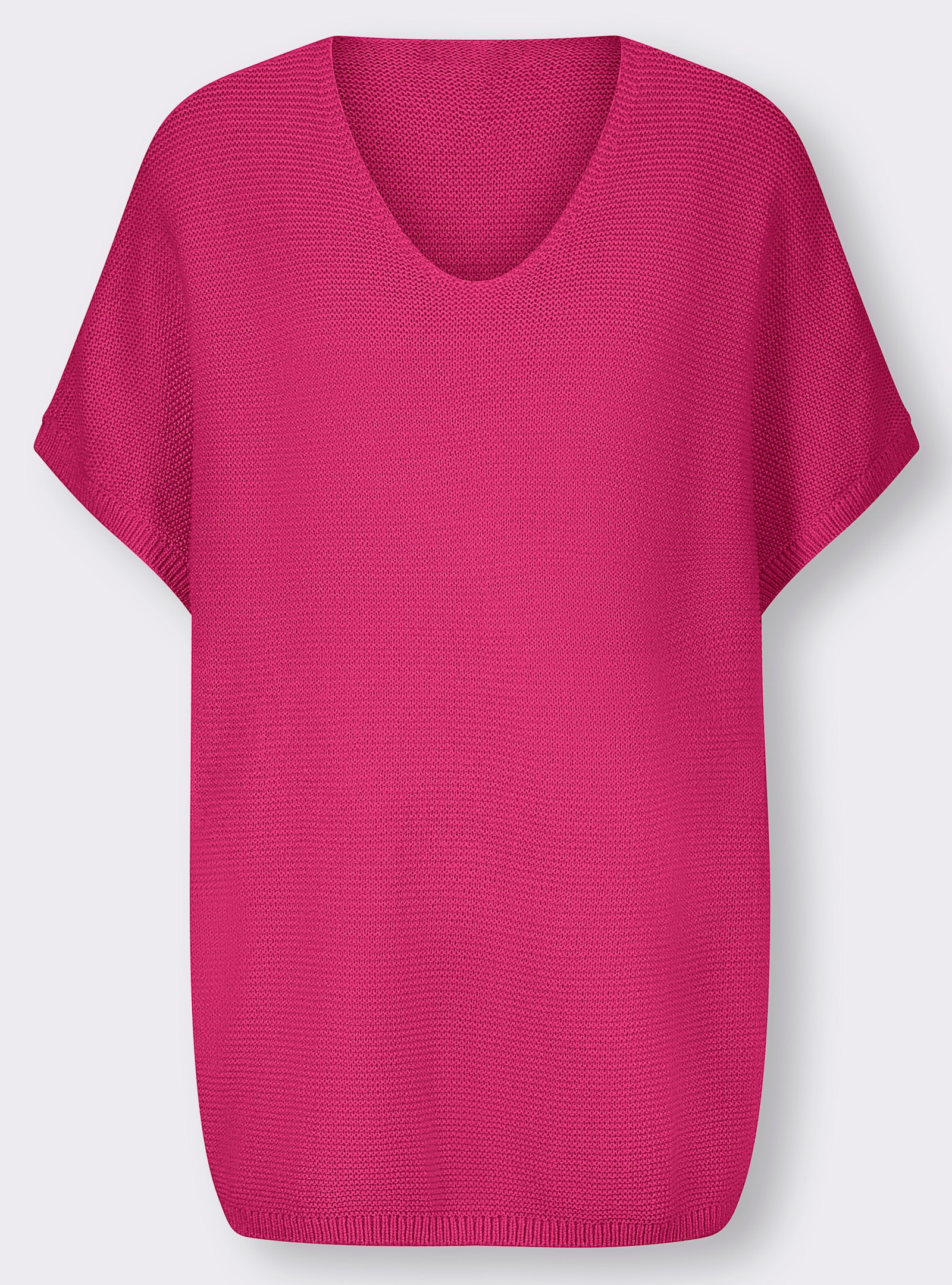 heine Longpullunder im Linksstrick - pink