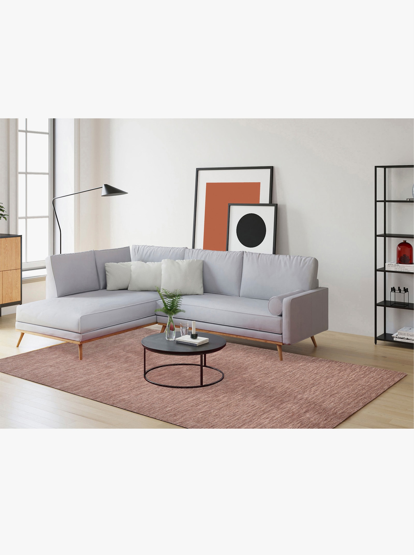 Theko Handwebteppich - beige