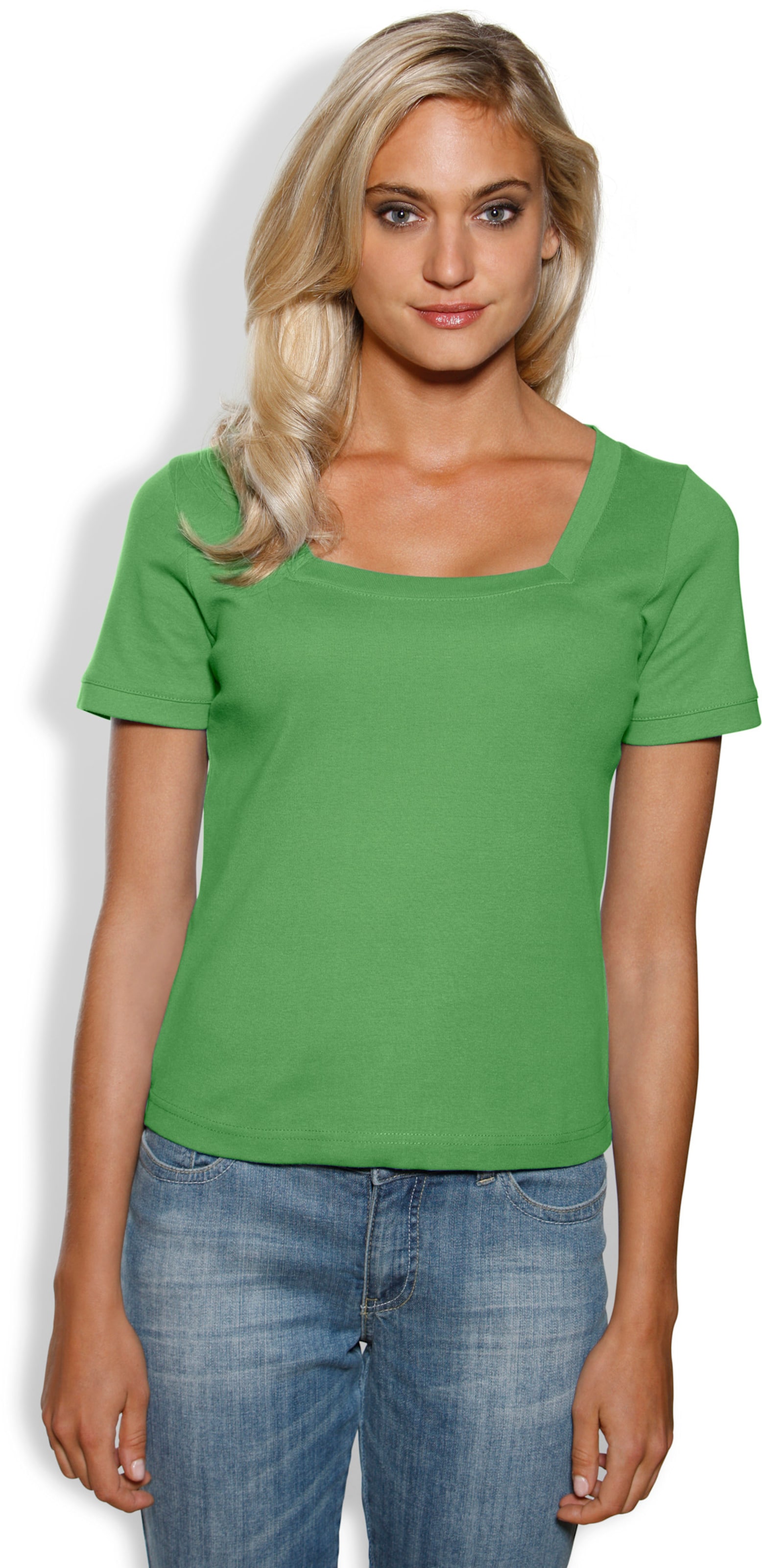 Witt Damen Carré-Shirt, grün