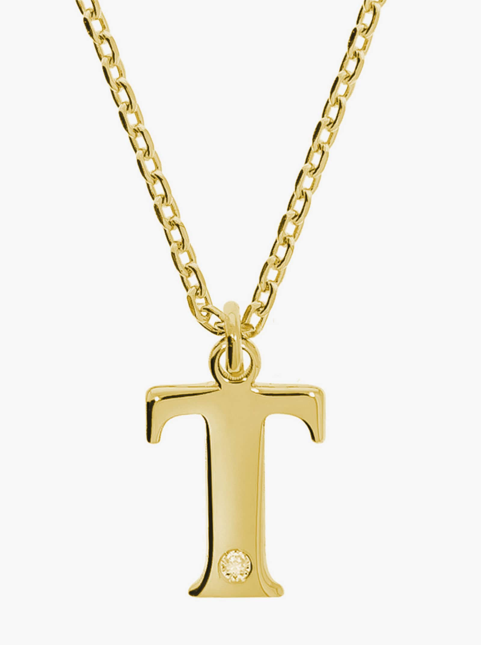 Anhänger mit Kette - Silber vergoldet 925