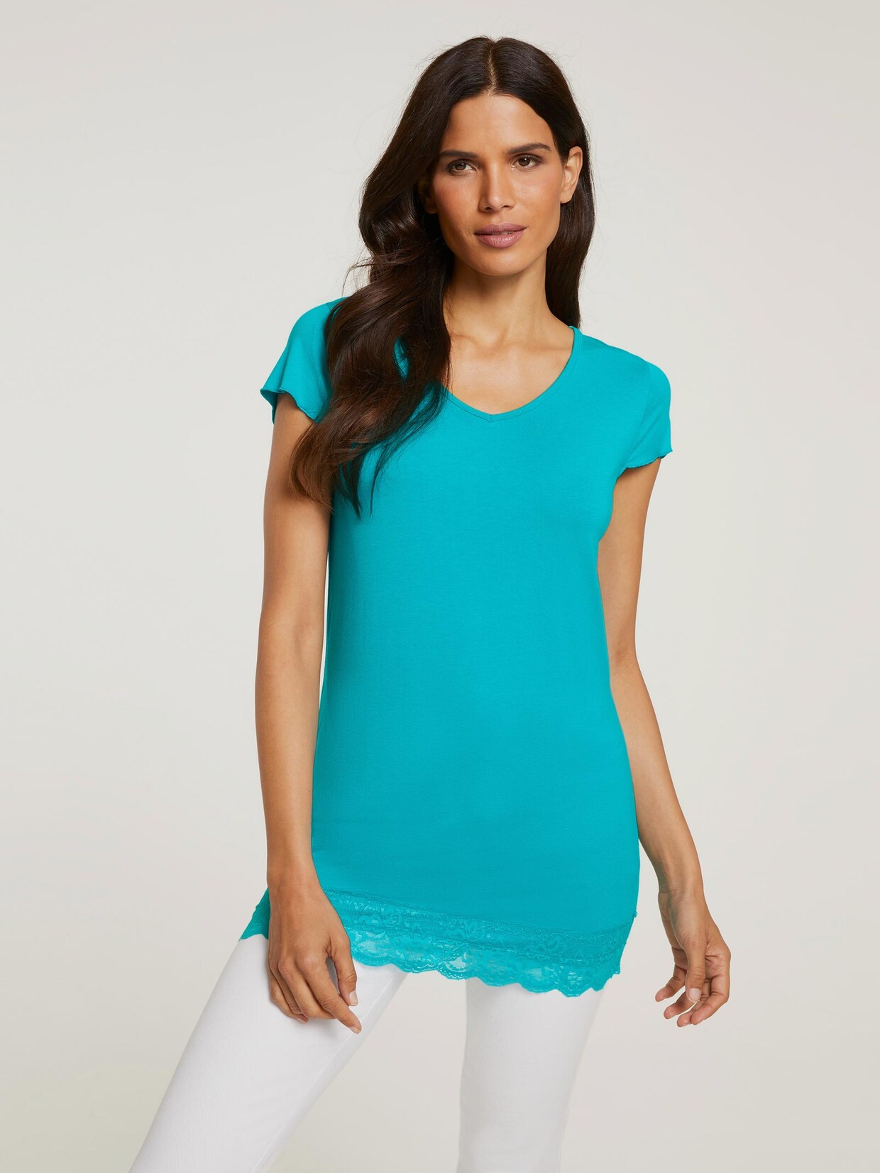 Linea Tesini shirt - turquoise