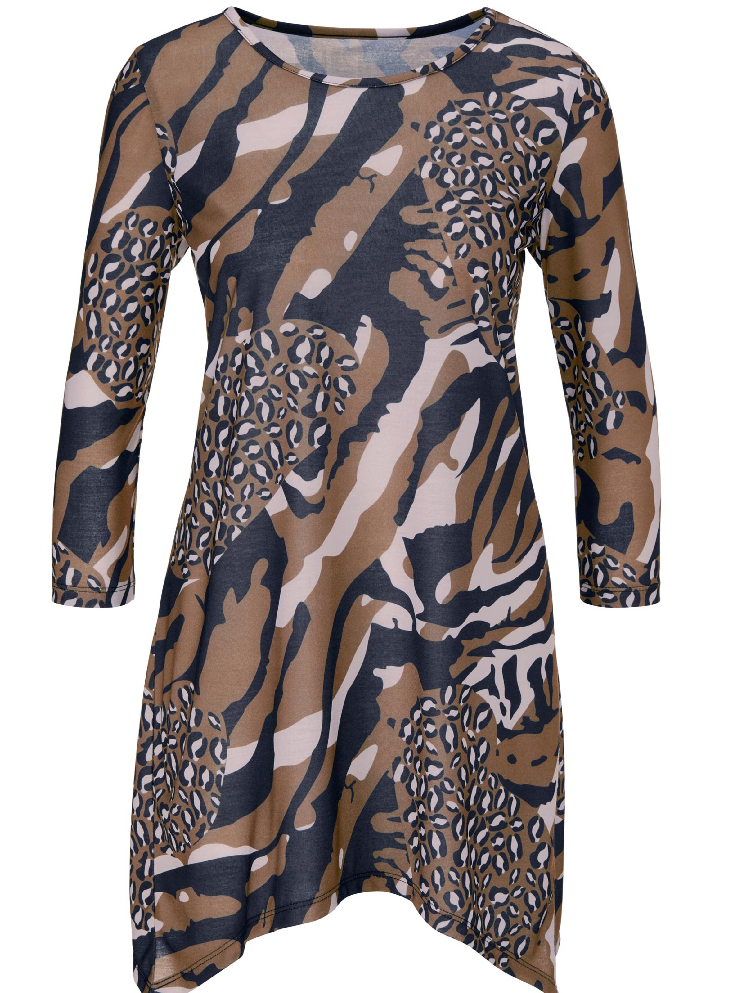 Shirt - braun-gemustert