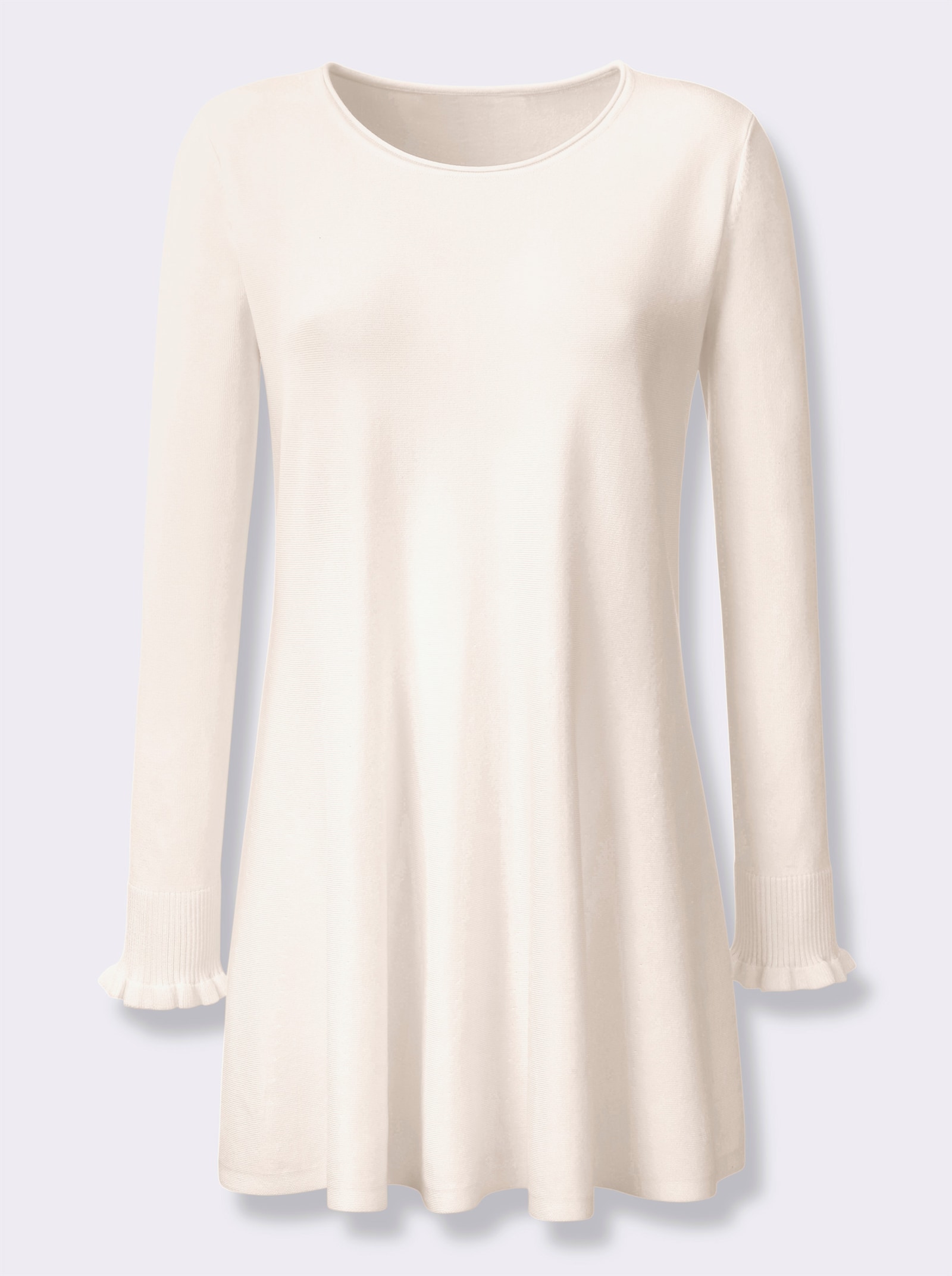 heine Longpullover in leicht ausgestellter Form - ecru