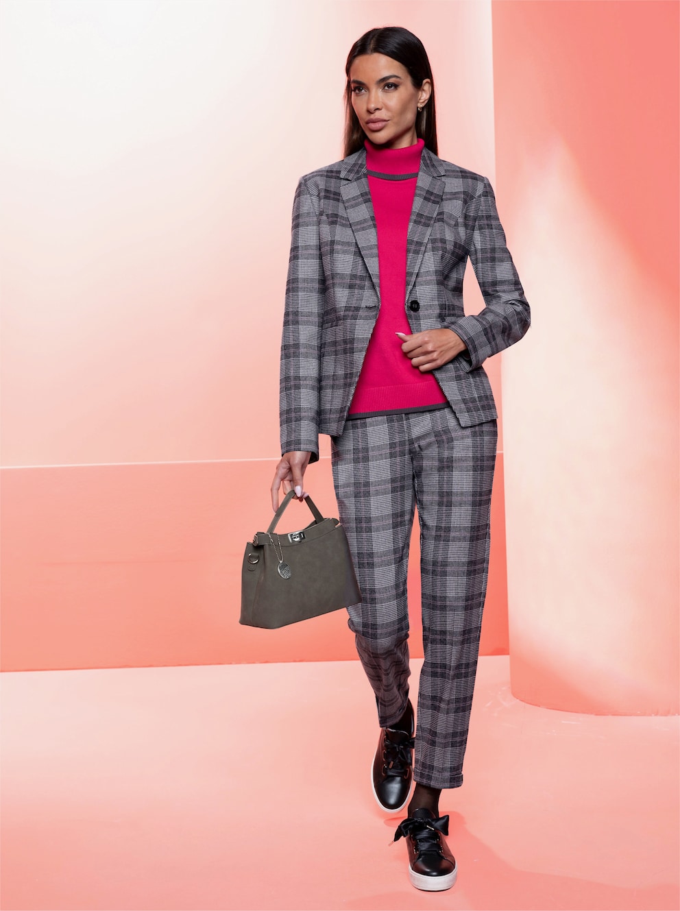 Blazer Trachtenjacke Anthrazit Damen Dirndljacke Damen Strickjacke