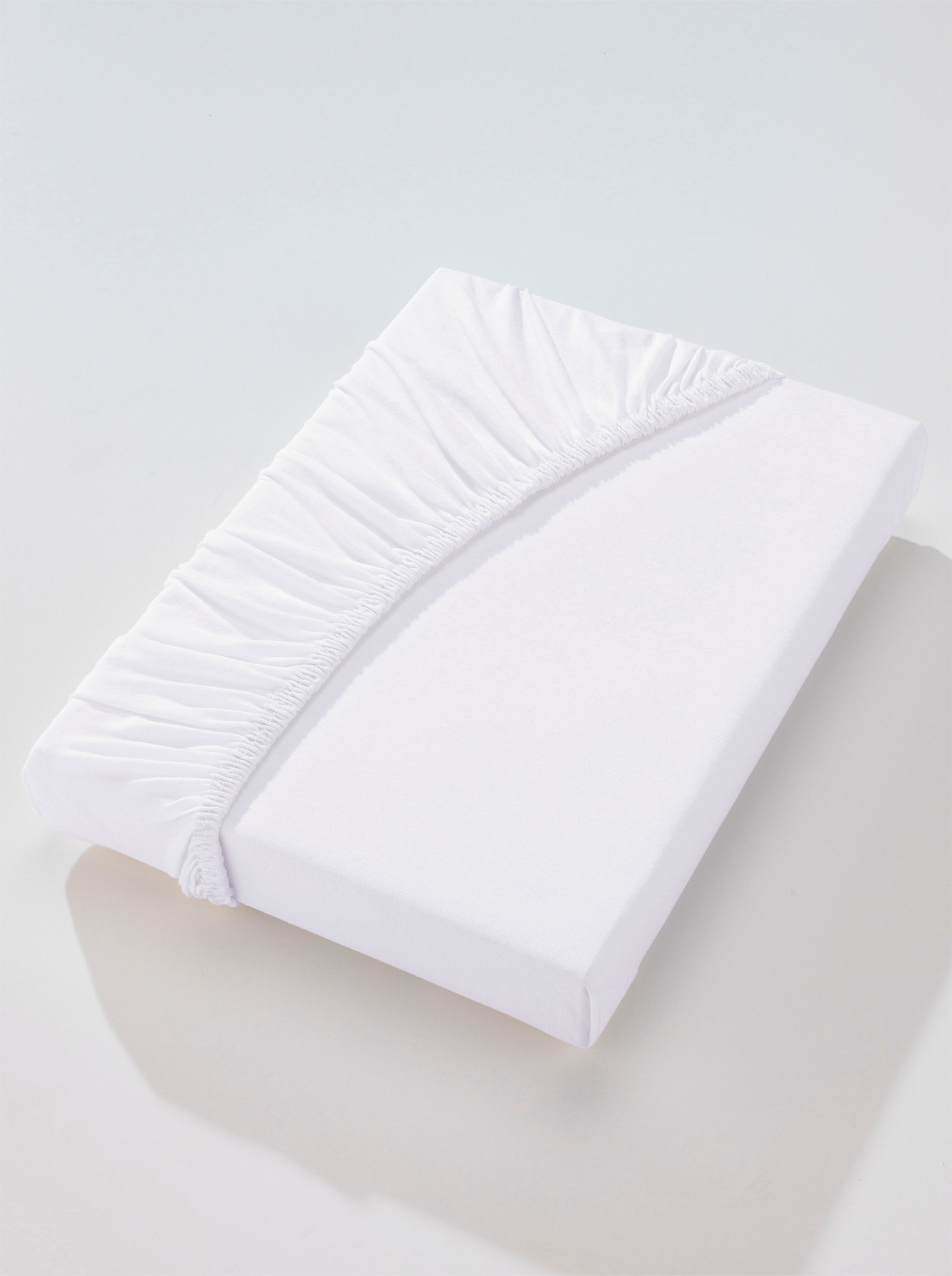 wäschepur Spannbetttuch - weiß