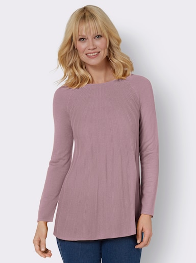 Langarm-Pullover - mauve