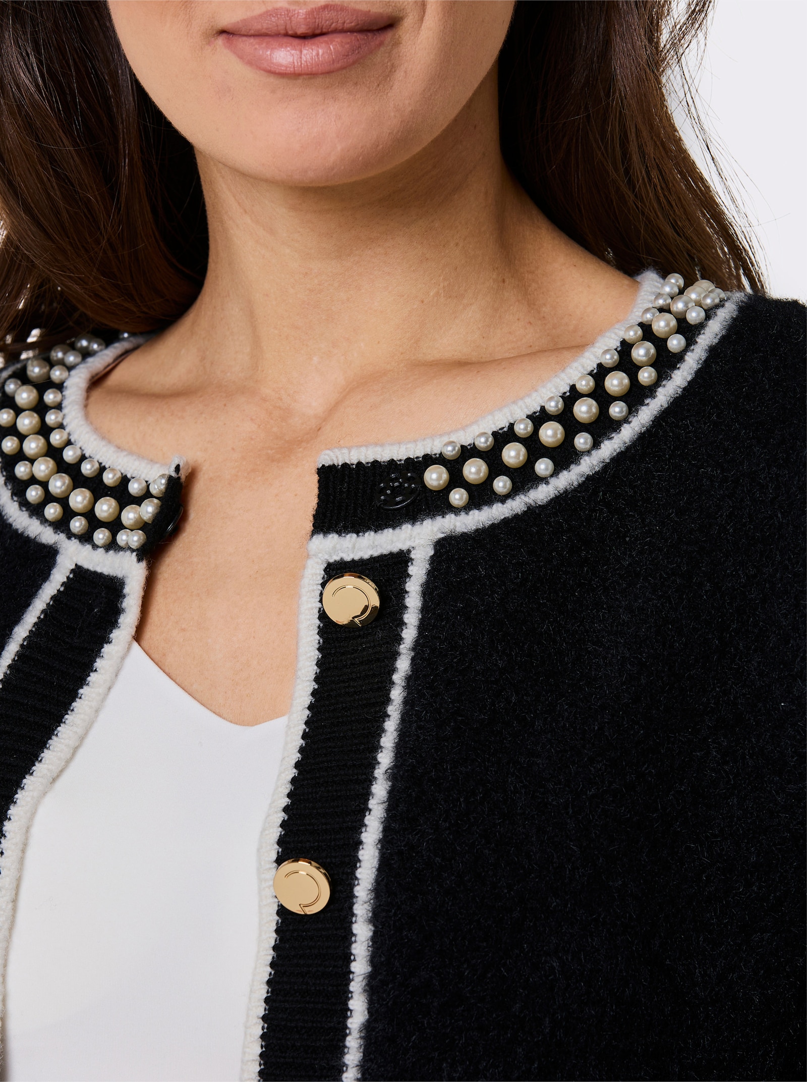 CREATION L PREMIUM Strickjacke - schwarz