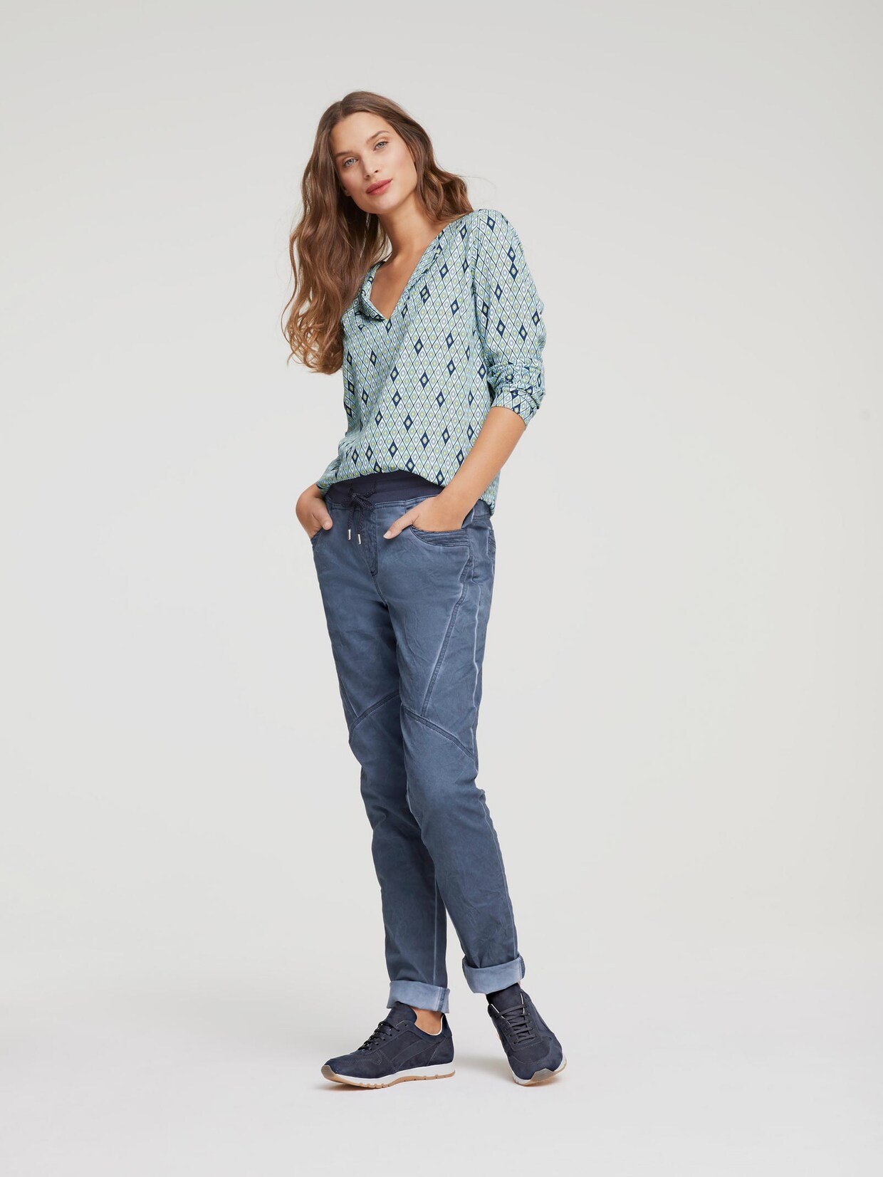 Linea Tesini Druckbluse - bunt
