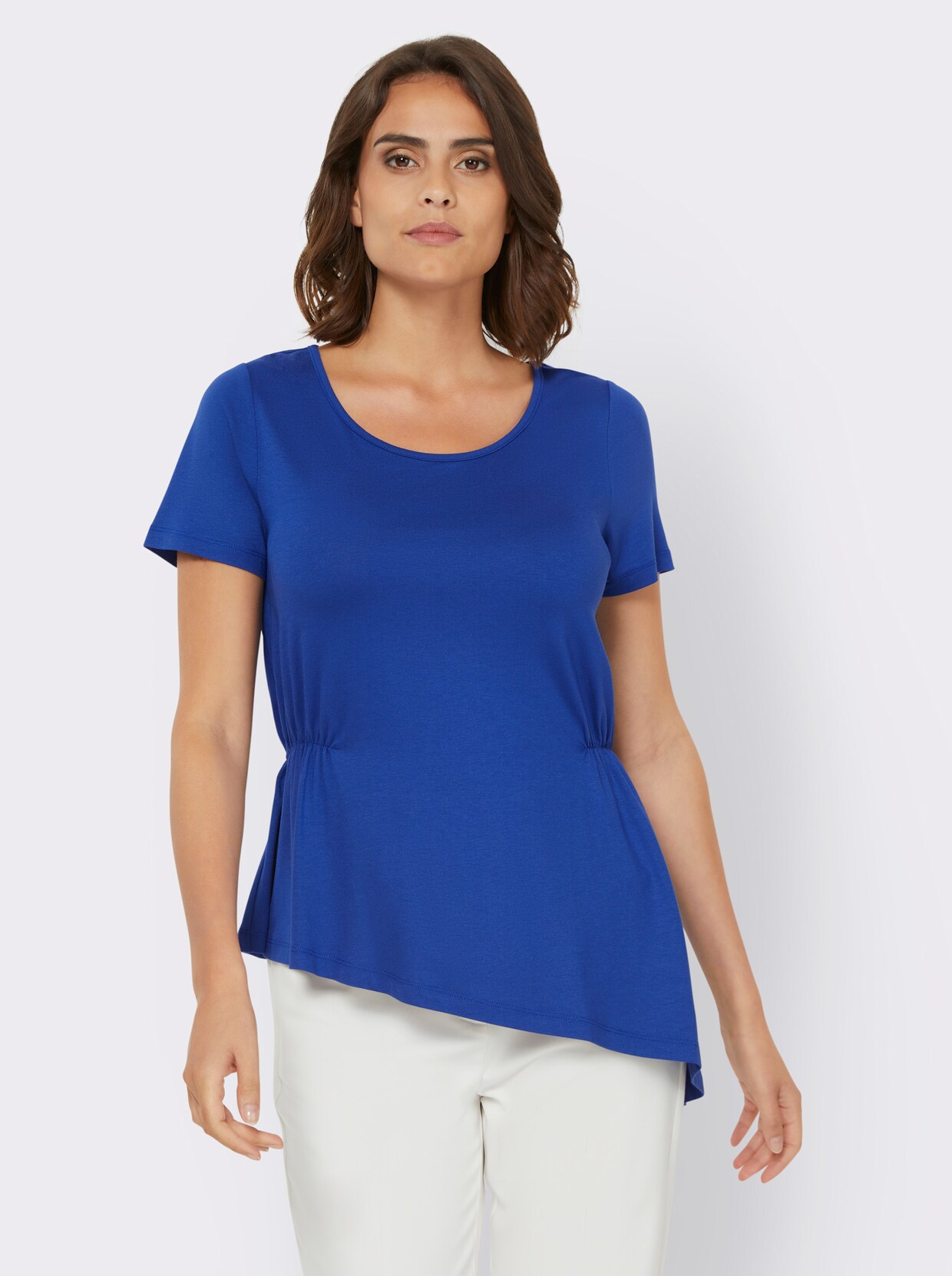 heine Shirt met ronde hals - koningsblauw