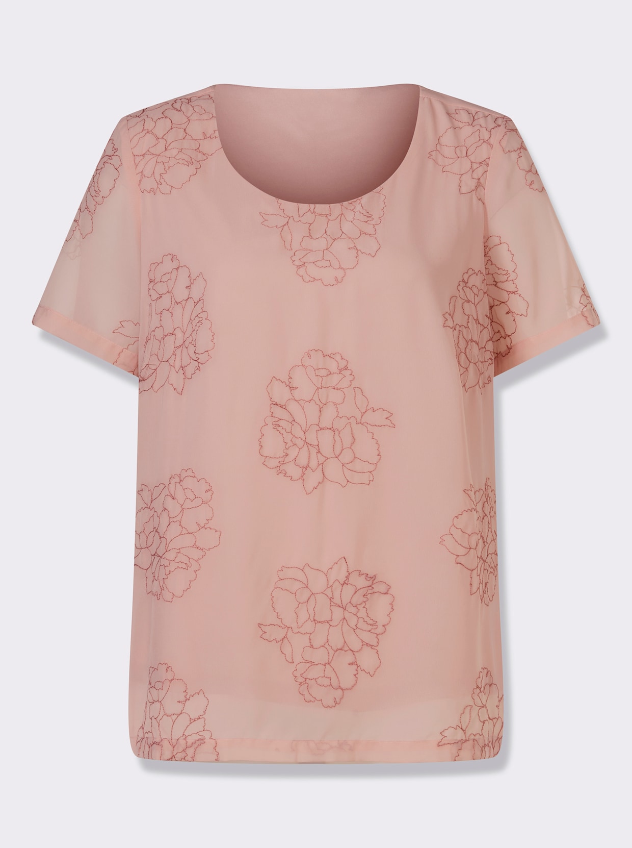 Blusenshirt - puder