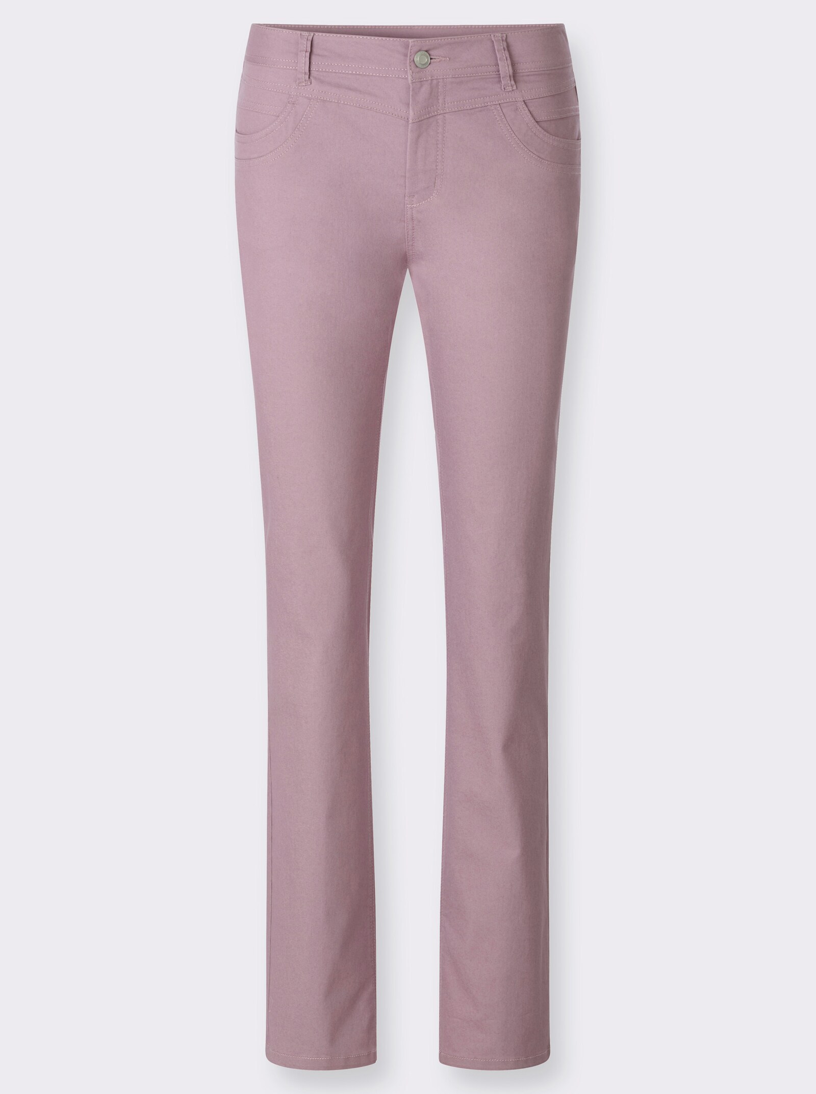  Gerade Jeans mit dezenter Waschung - mauve