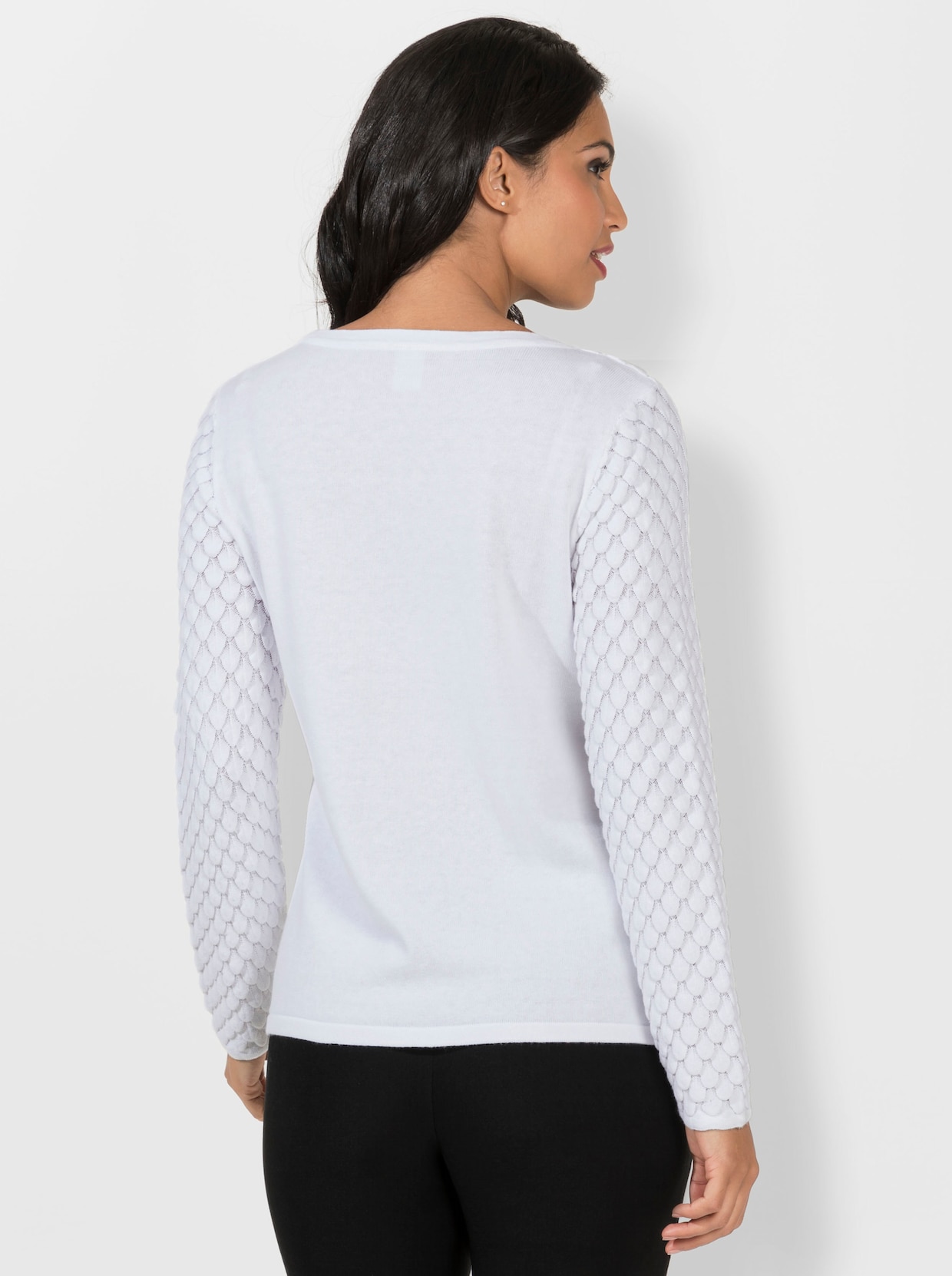 Pull en tricot - blanc