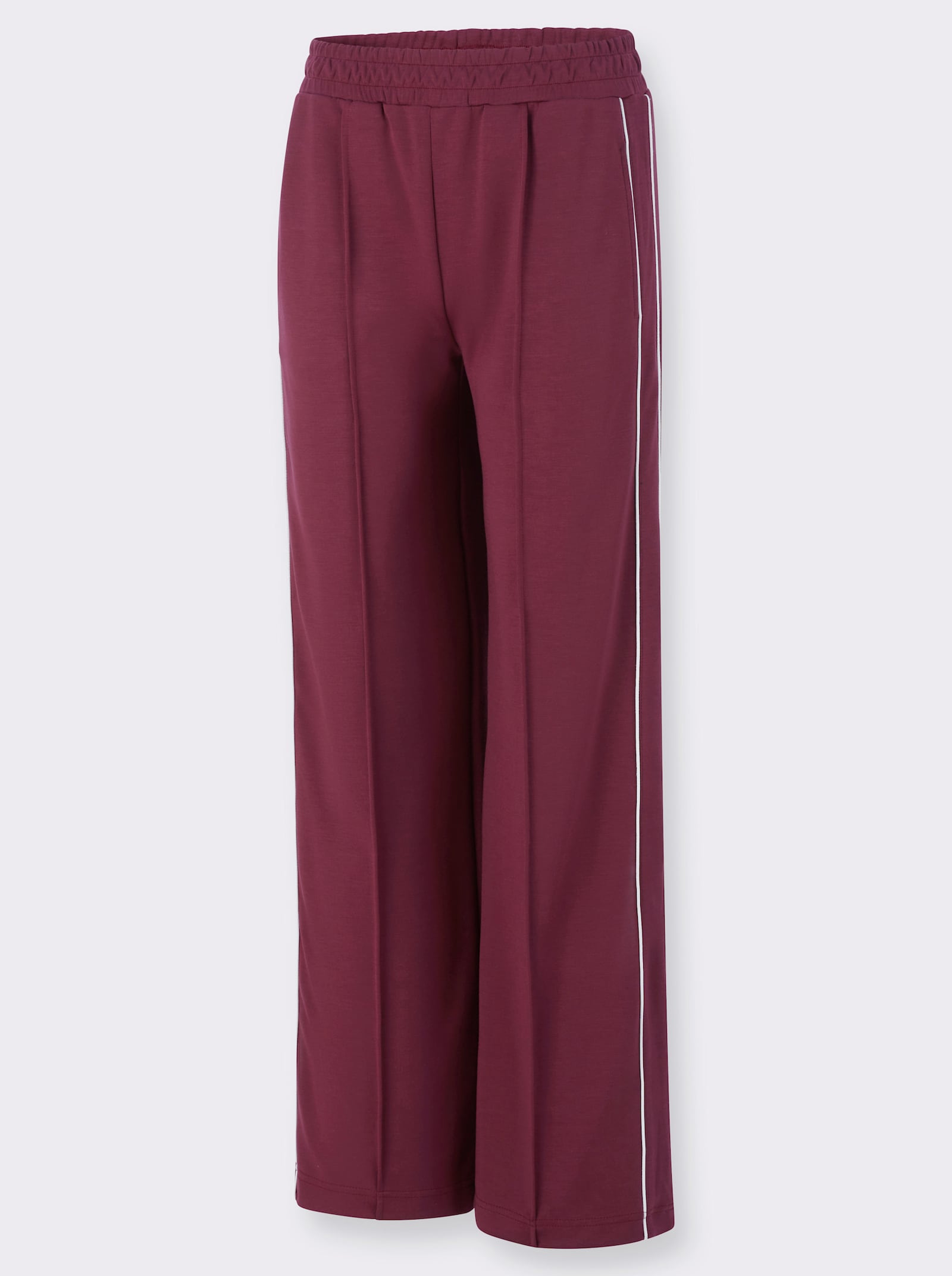 Sweathose in weiter Form - bordeaux
