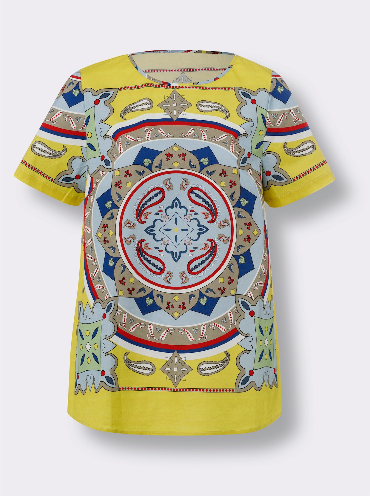 heine Blouse met print - limoen/ijsblauw bedrukt