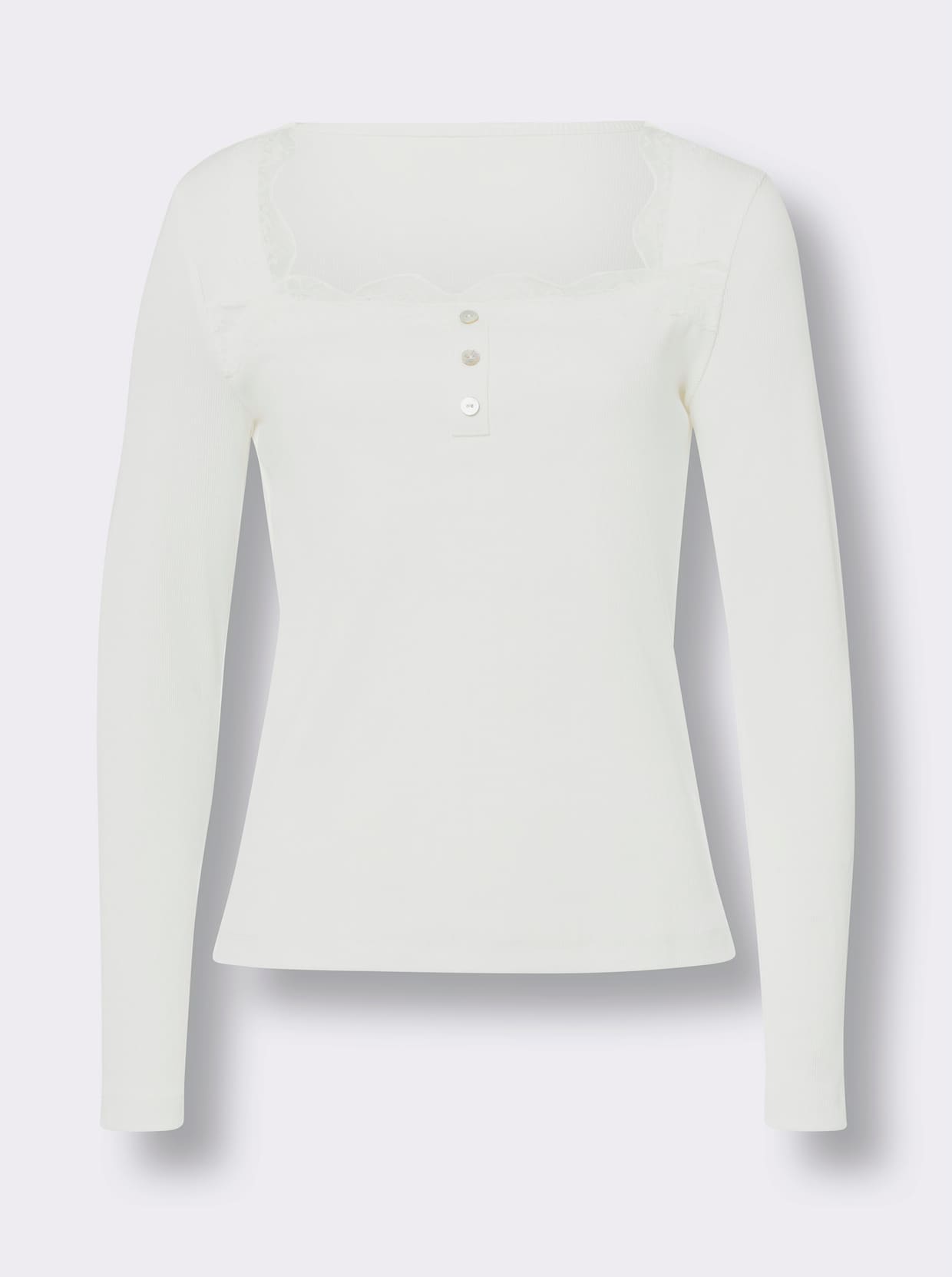 heine Shirt met lange mouwen - ecru