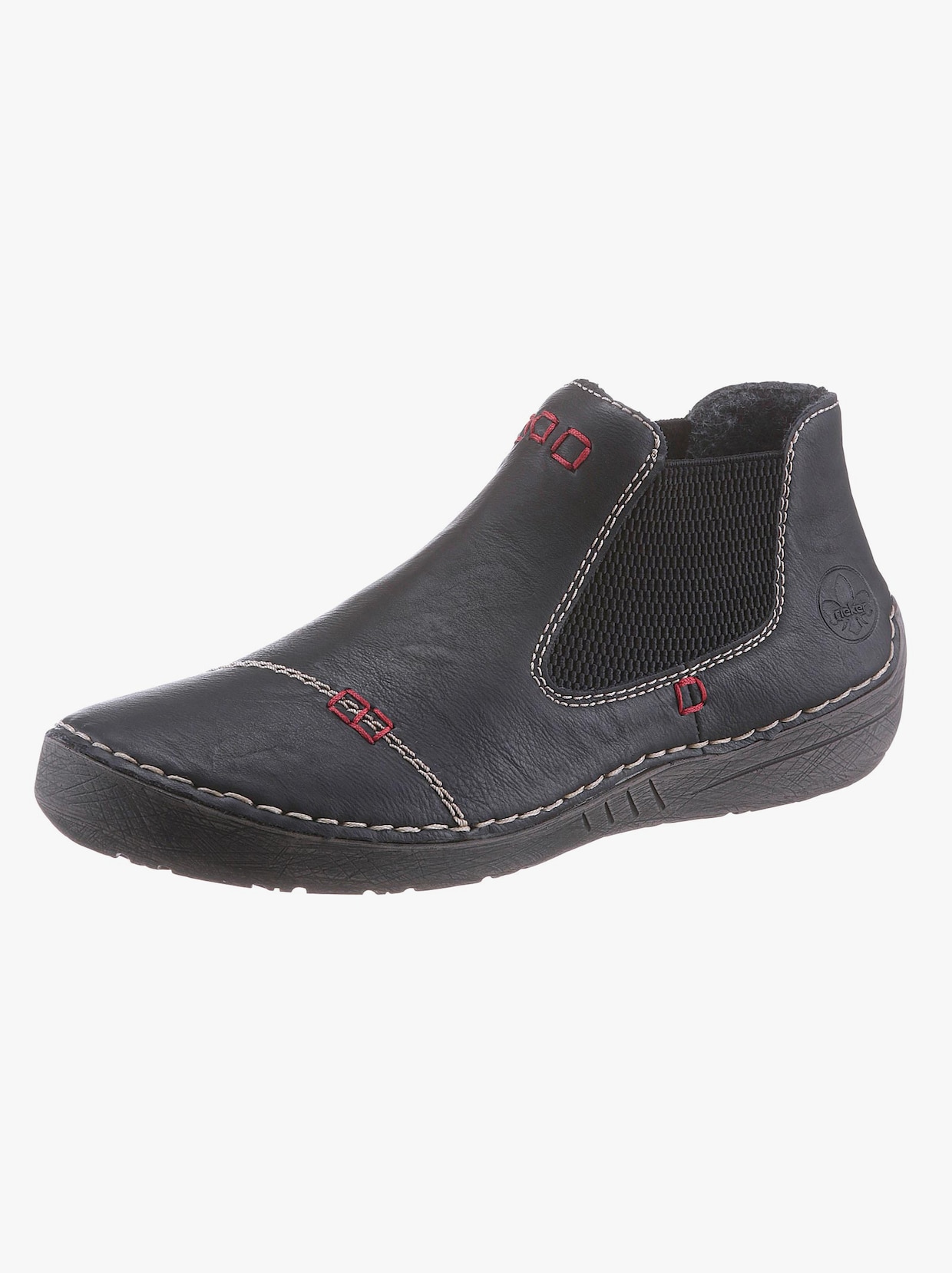 Rieker Kotníčková obuv - černá
