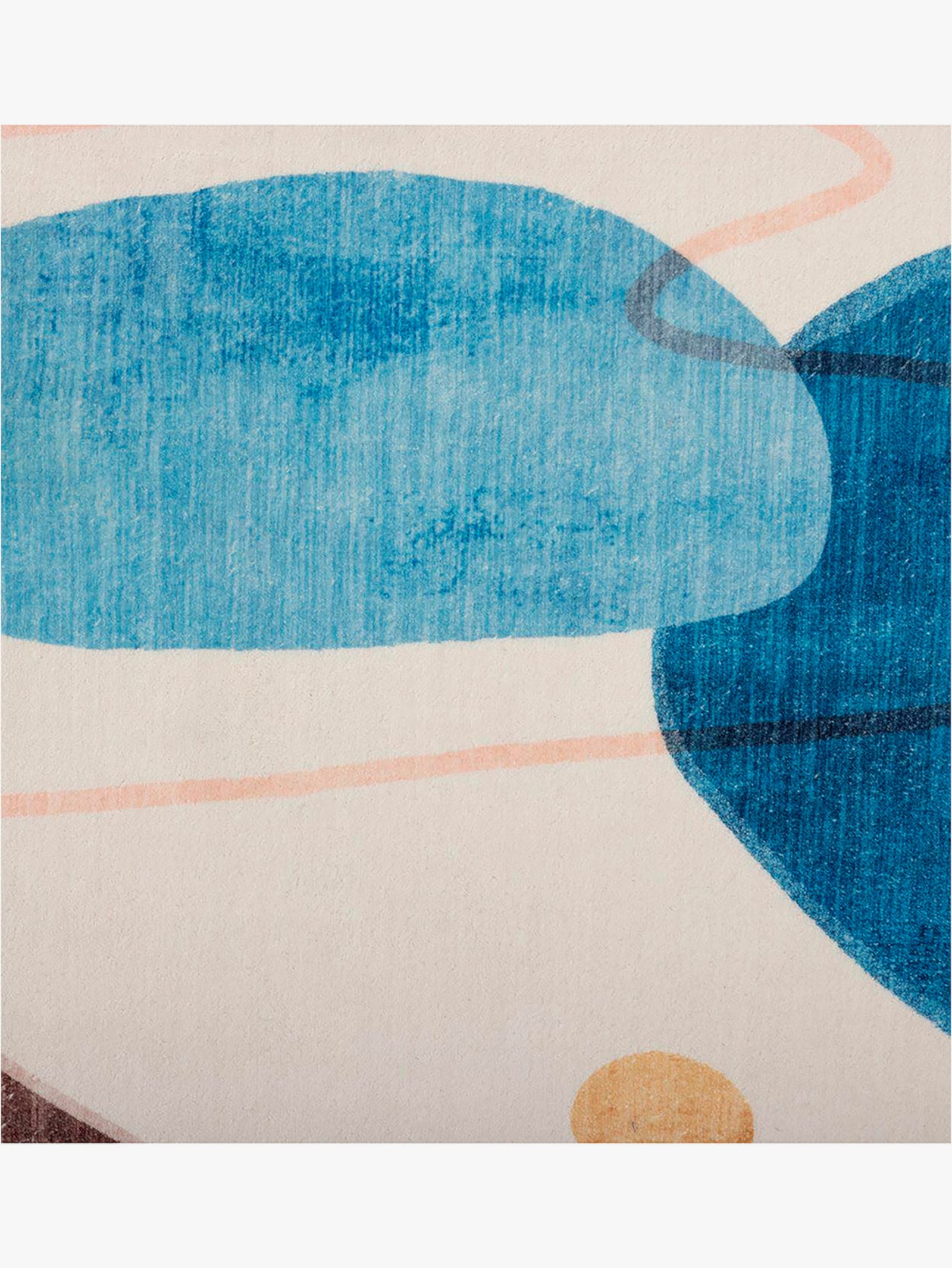 Theko Badematte - natur-blau