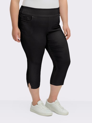 Stretch-Hose in Wadenlänge - schwarz