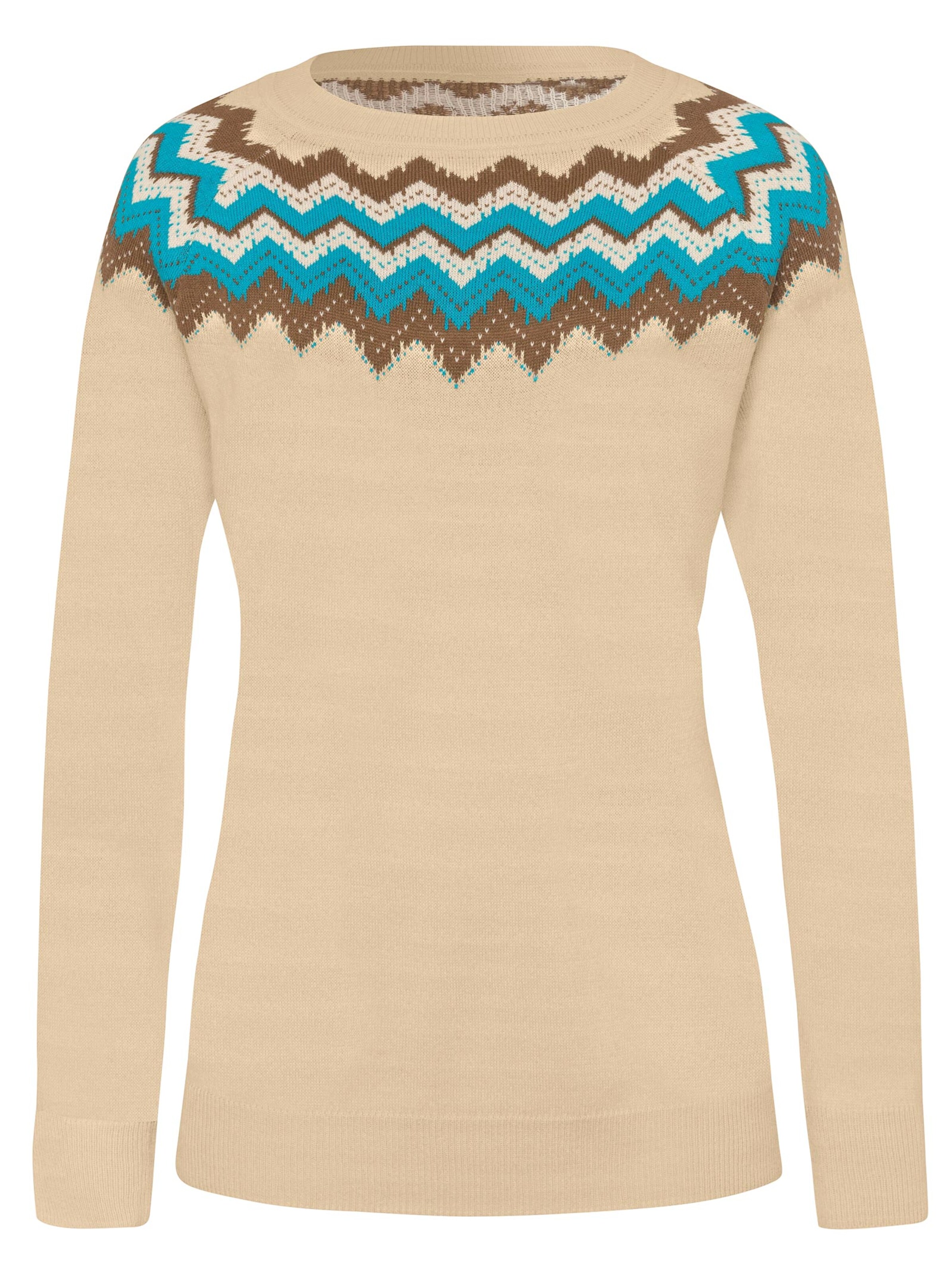 Pullover - sand-gemustert