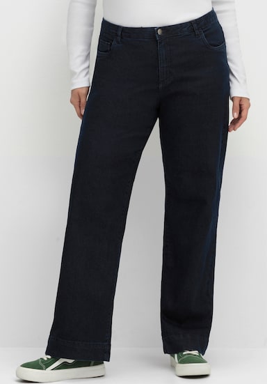 Jeans mit weitem Bein - dark blue