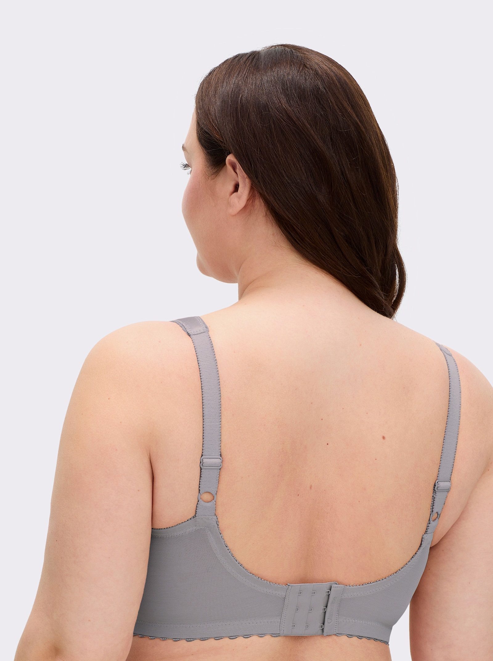 Glamorise Entlastungs-BH ohne Bügel mit Stütze - silbergrau