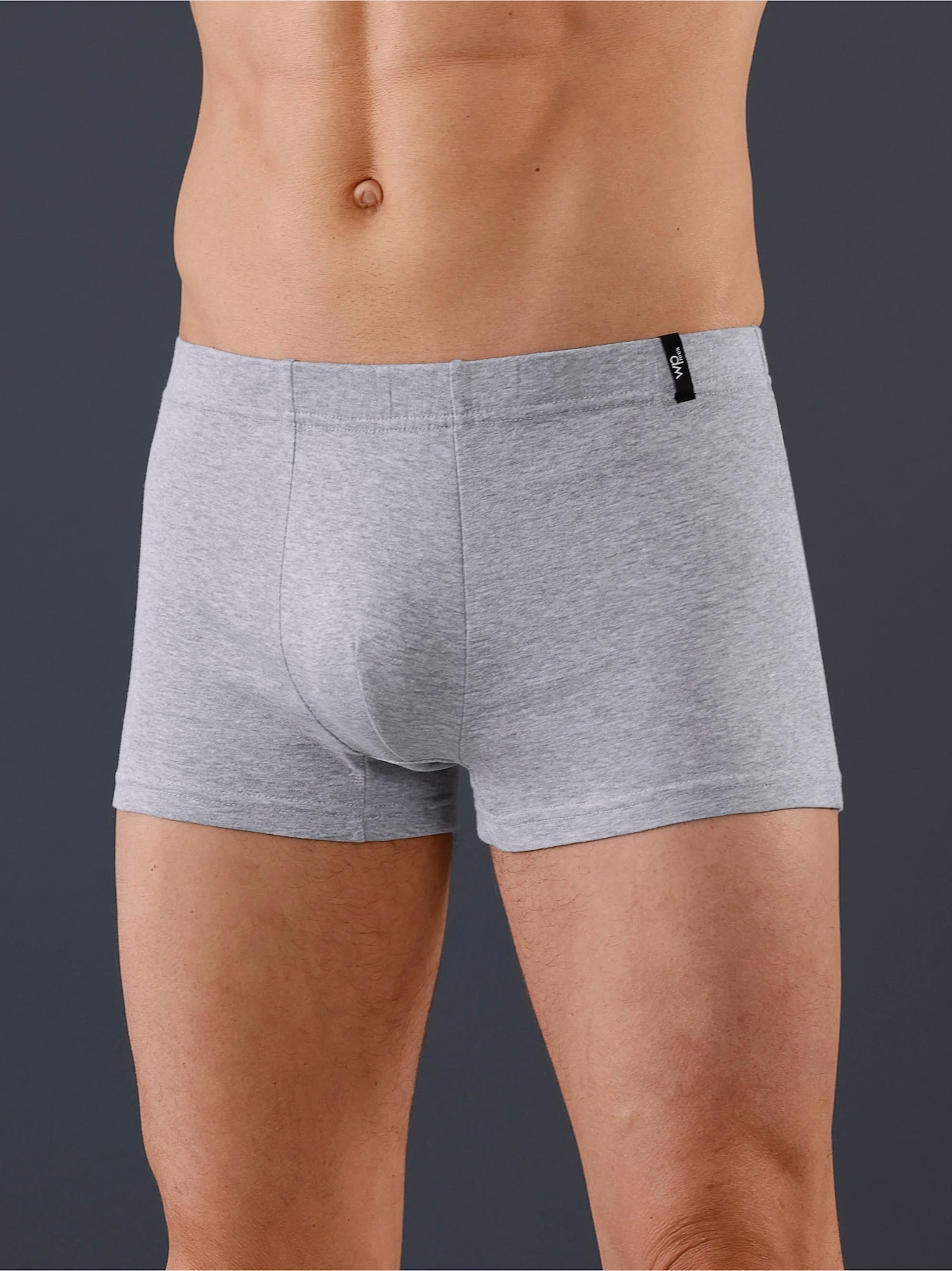 wäschepur men Broek - grijs gemêleerd/aquapetrol