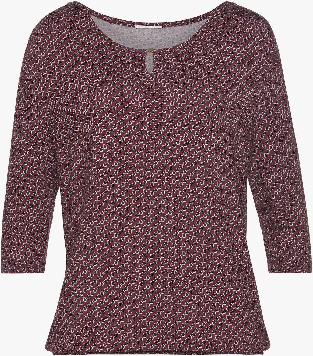 Vivance Shirt met ronde hals - bessenrood, marine