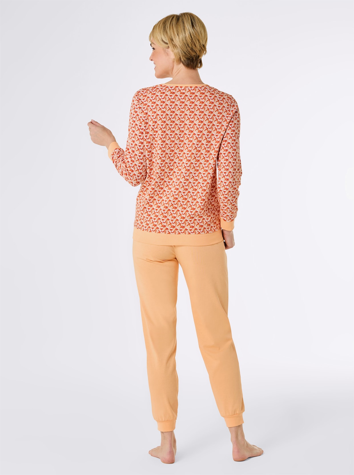 wäschepur Pyjama's - lila + apricot