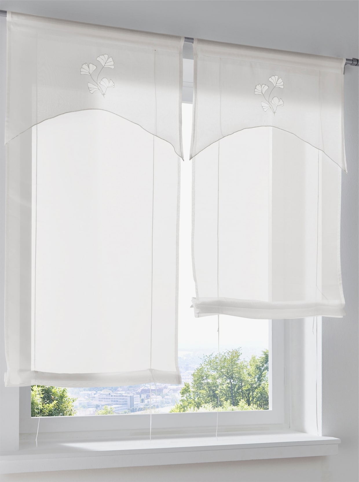 heine home bandjesrolgordijn - offwhite