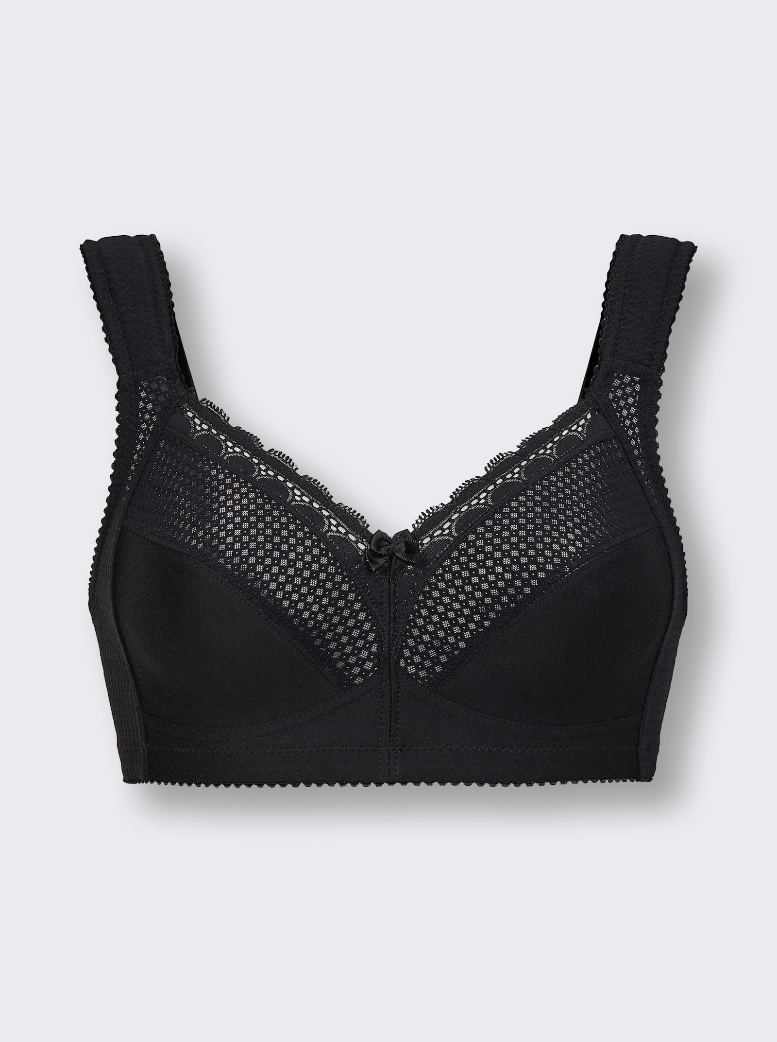 Miss Mary Entlastungs-BH ohne Bügel mit Komfortträgern - schwarz