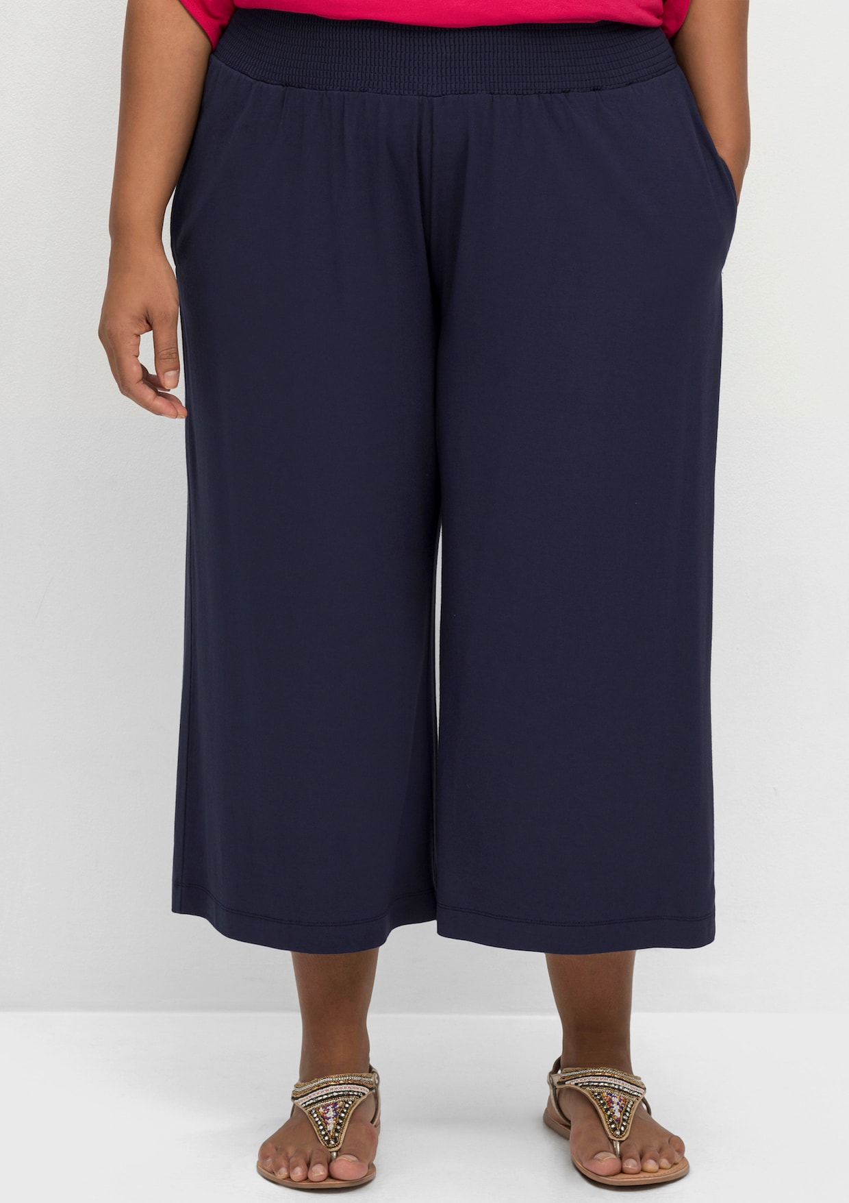 sheego Comfortbroek - marine
