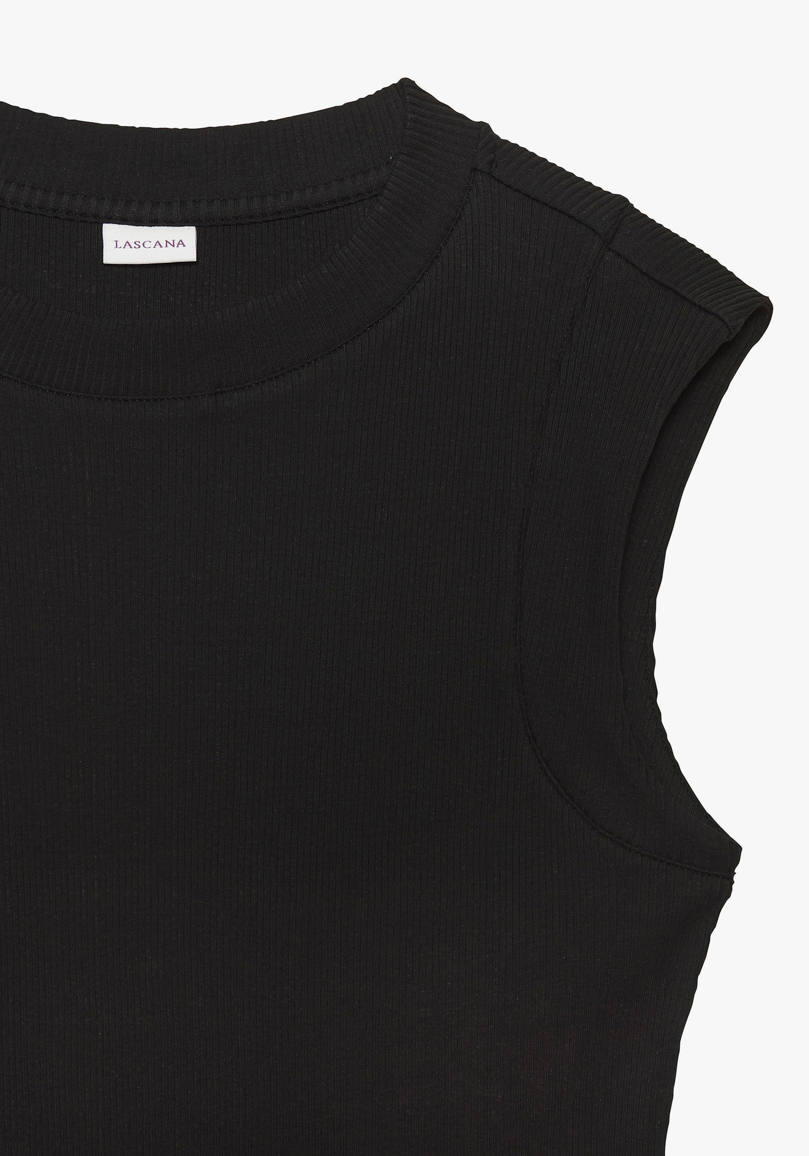LASCANA Ripptanktop - schwarz