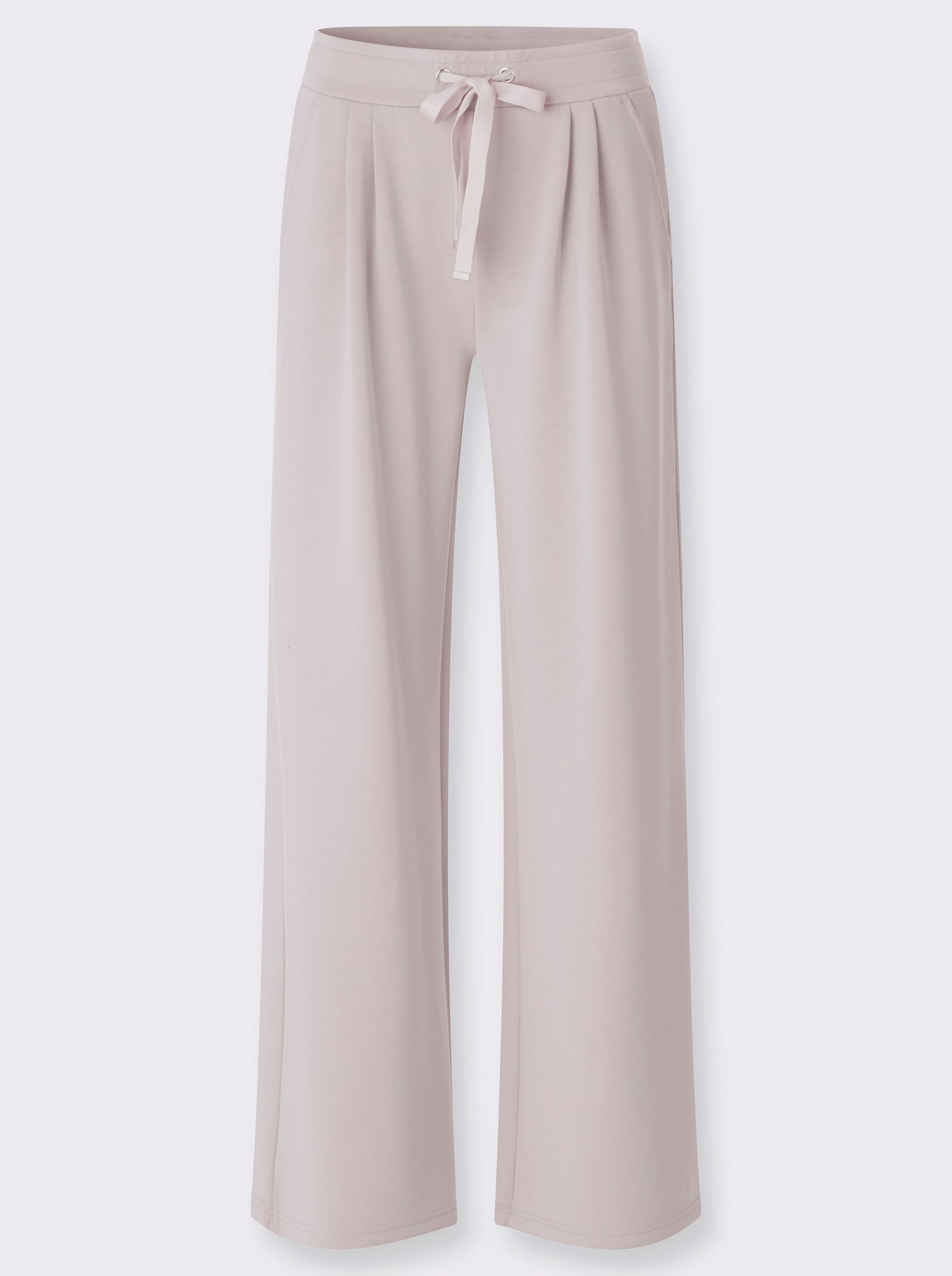 heine Jerseyhose mit Bundfalten - hellgrau