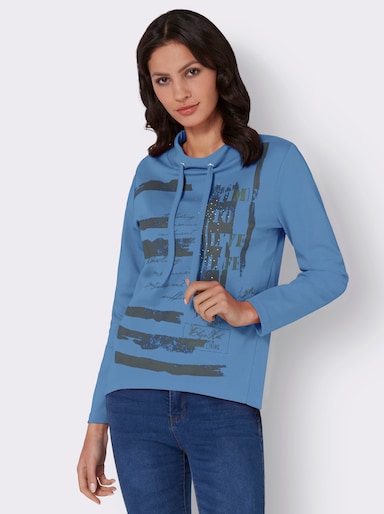 Sweatshirt - middenblauw