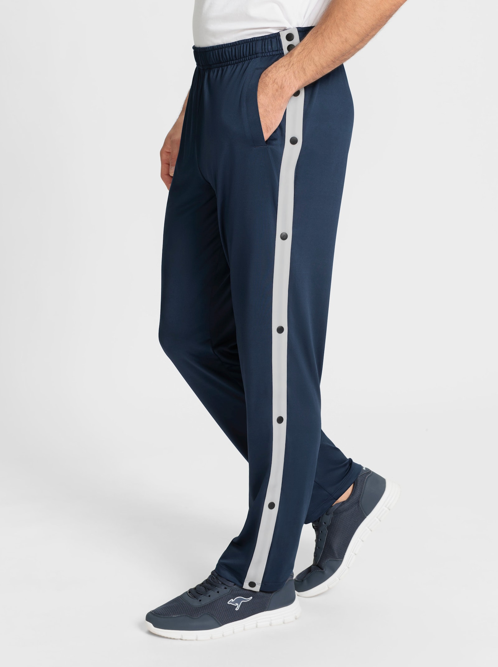 Catamaran Sports Freizeithose mit seitlicher Druckknopfleiste - dunkelblau