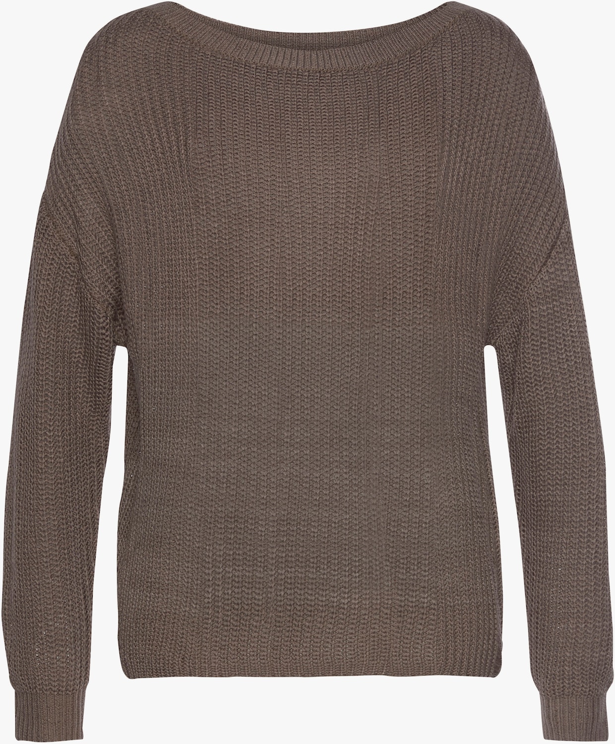 LASCANA Pull en tricot - gris pierre