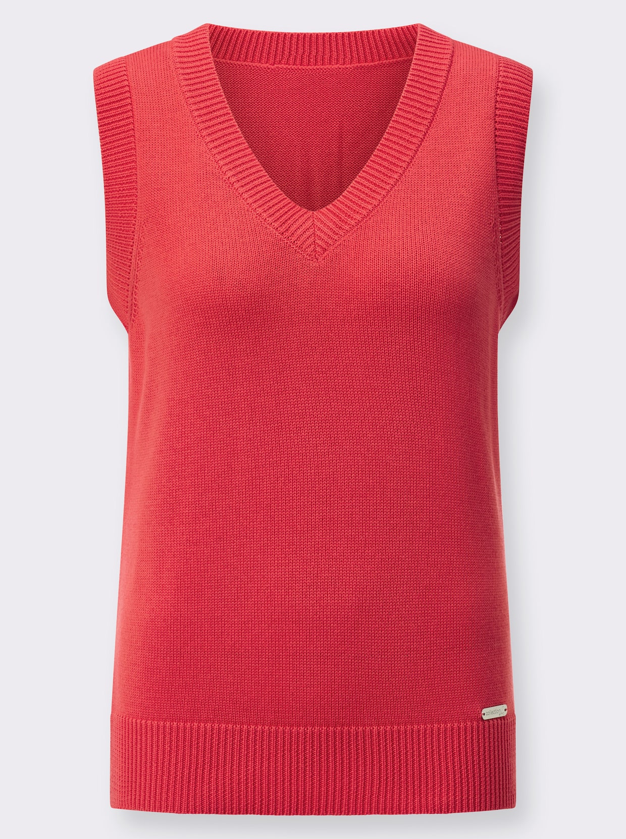 Slip-over - koraalrood