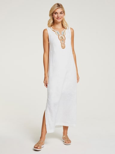 heine Robe en lin - blanc