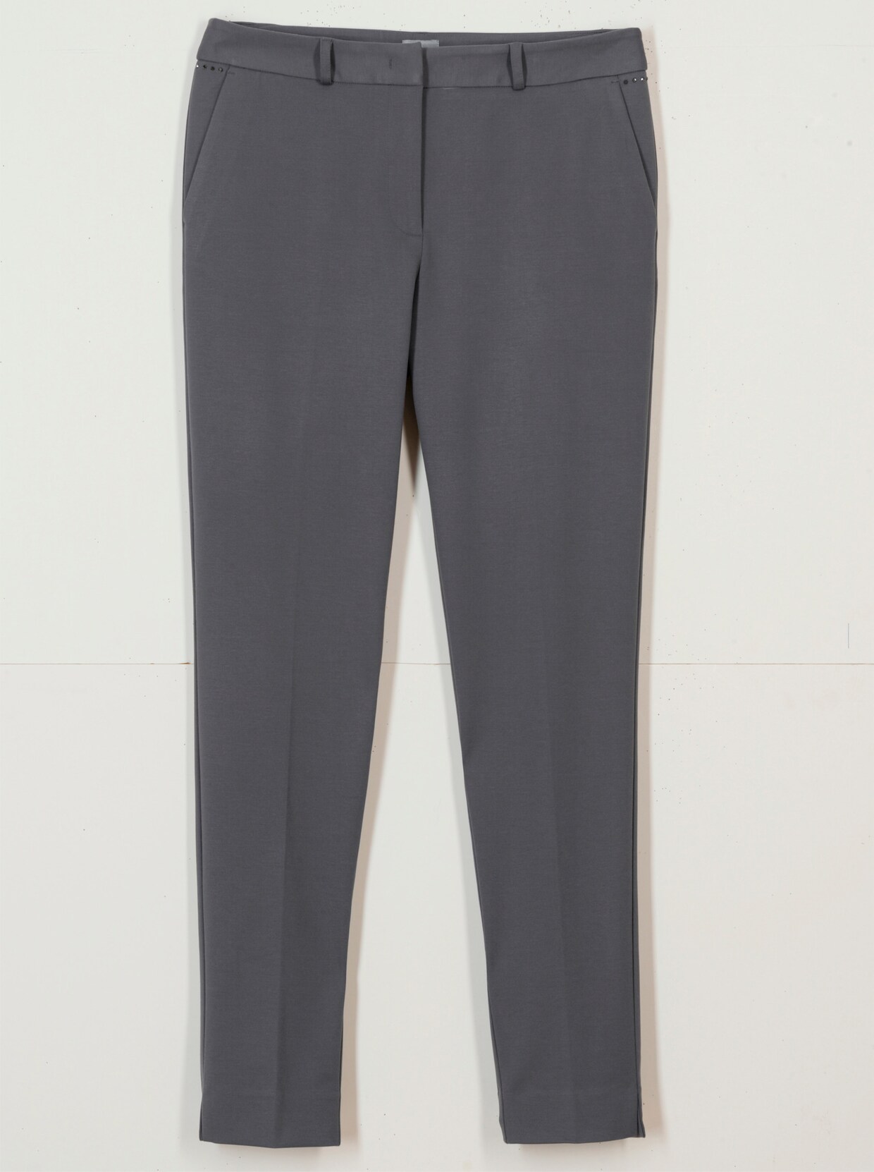 Bügelfaltenhose - anthrazit