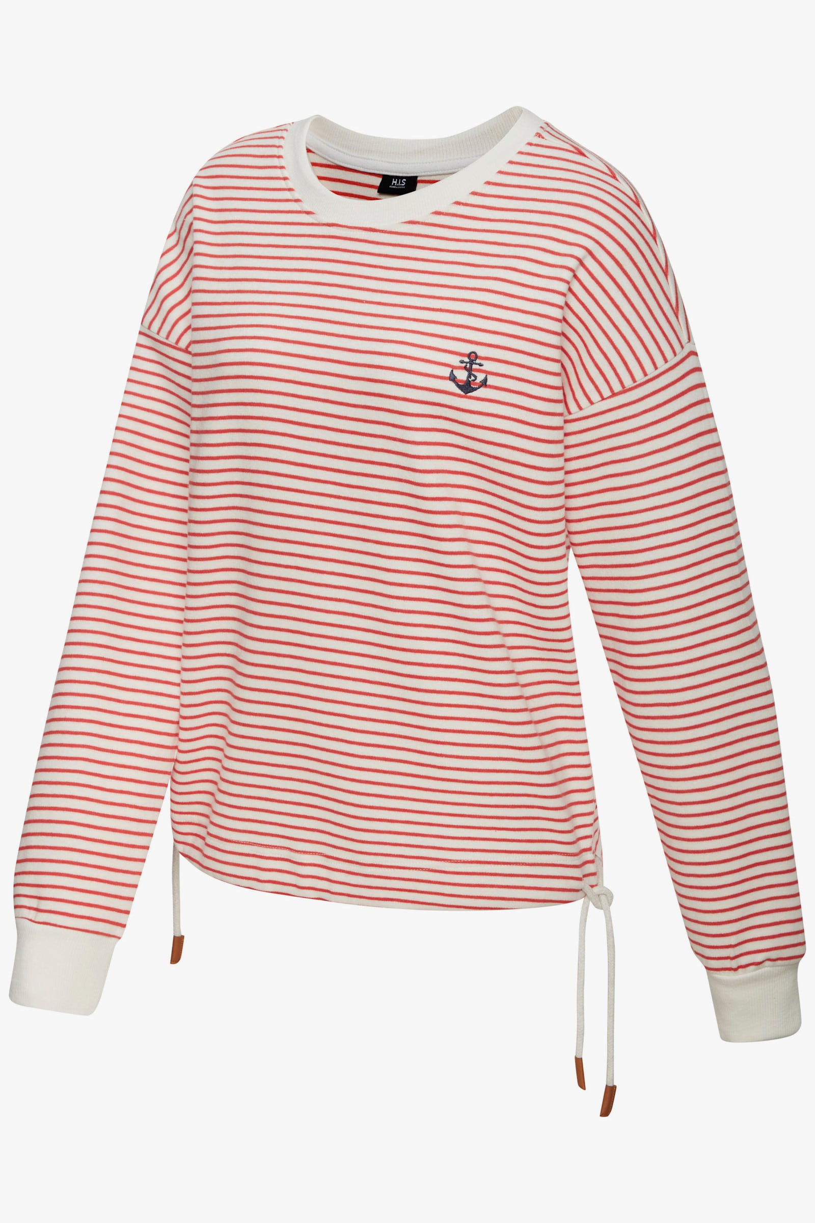 H.I.S Sweatshirt - rot-offwhite