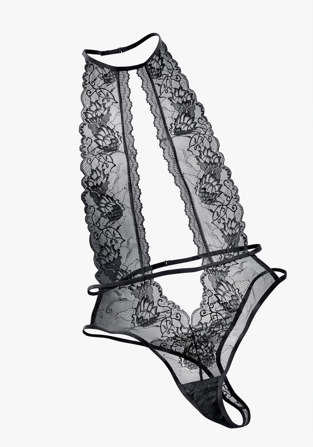 petite fleur gold Stringbody - zwart