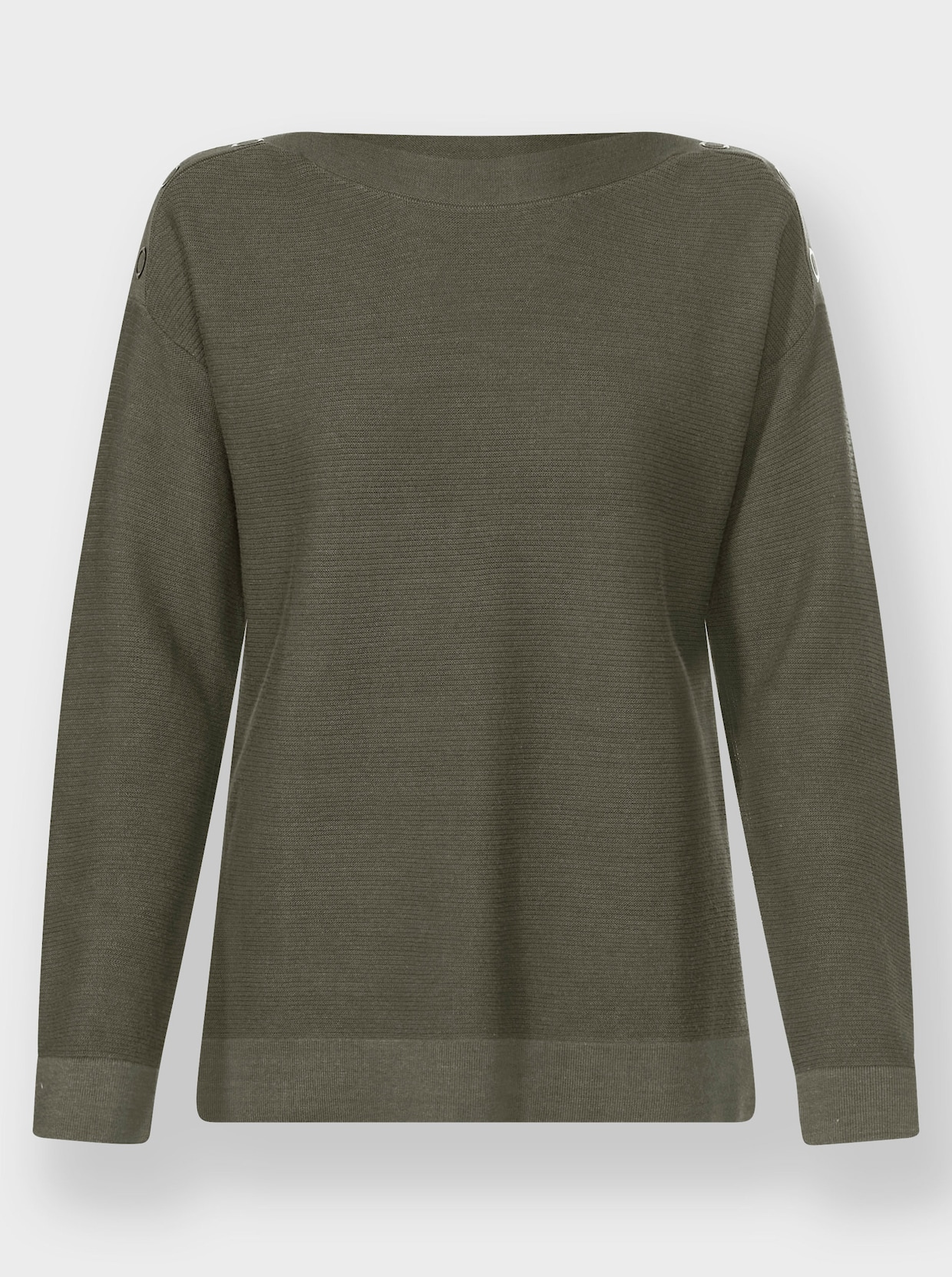Gebreide pullover - kaki