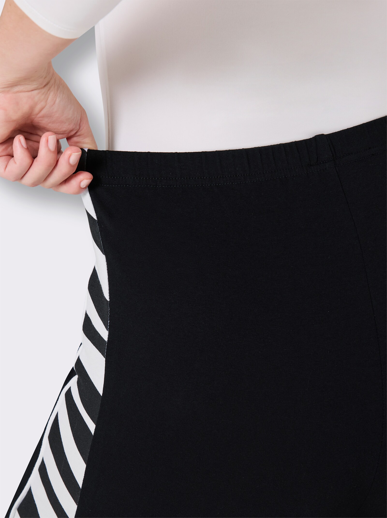 feel good Leggings - schwarz-weiß