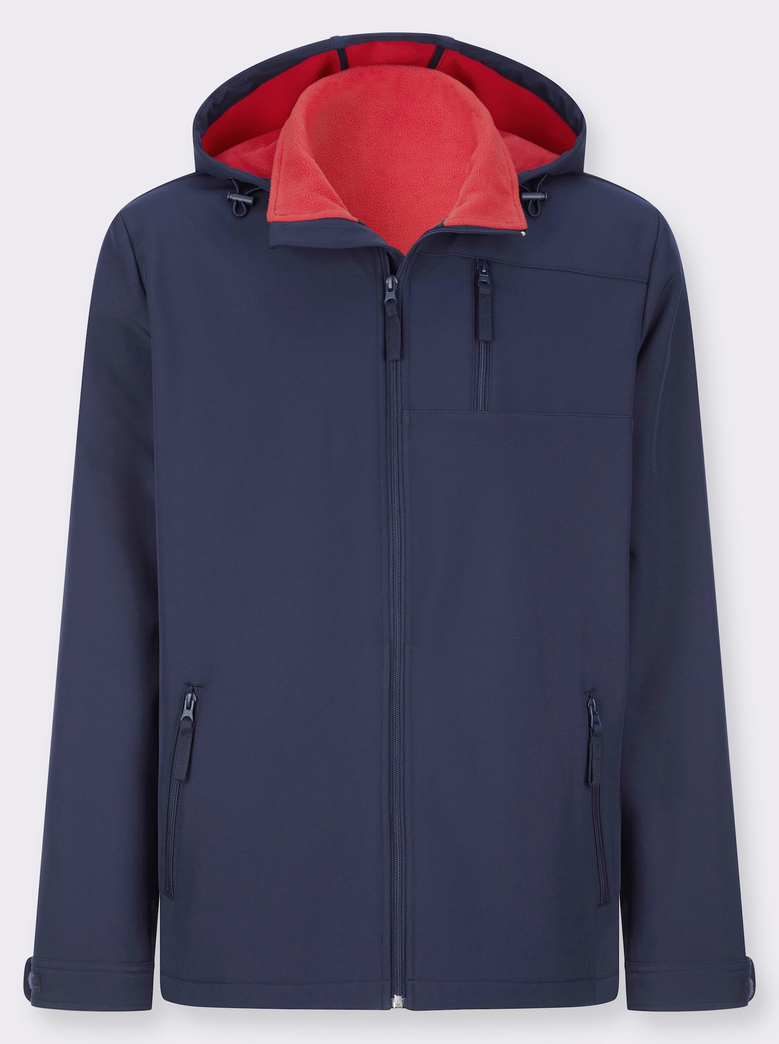Softshelljacke mit Kapuze - marine