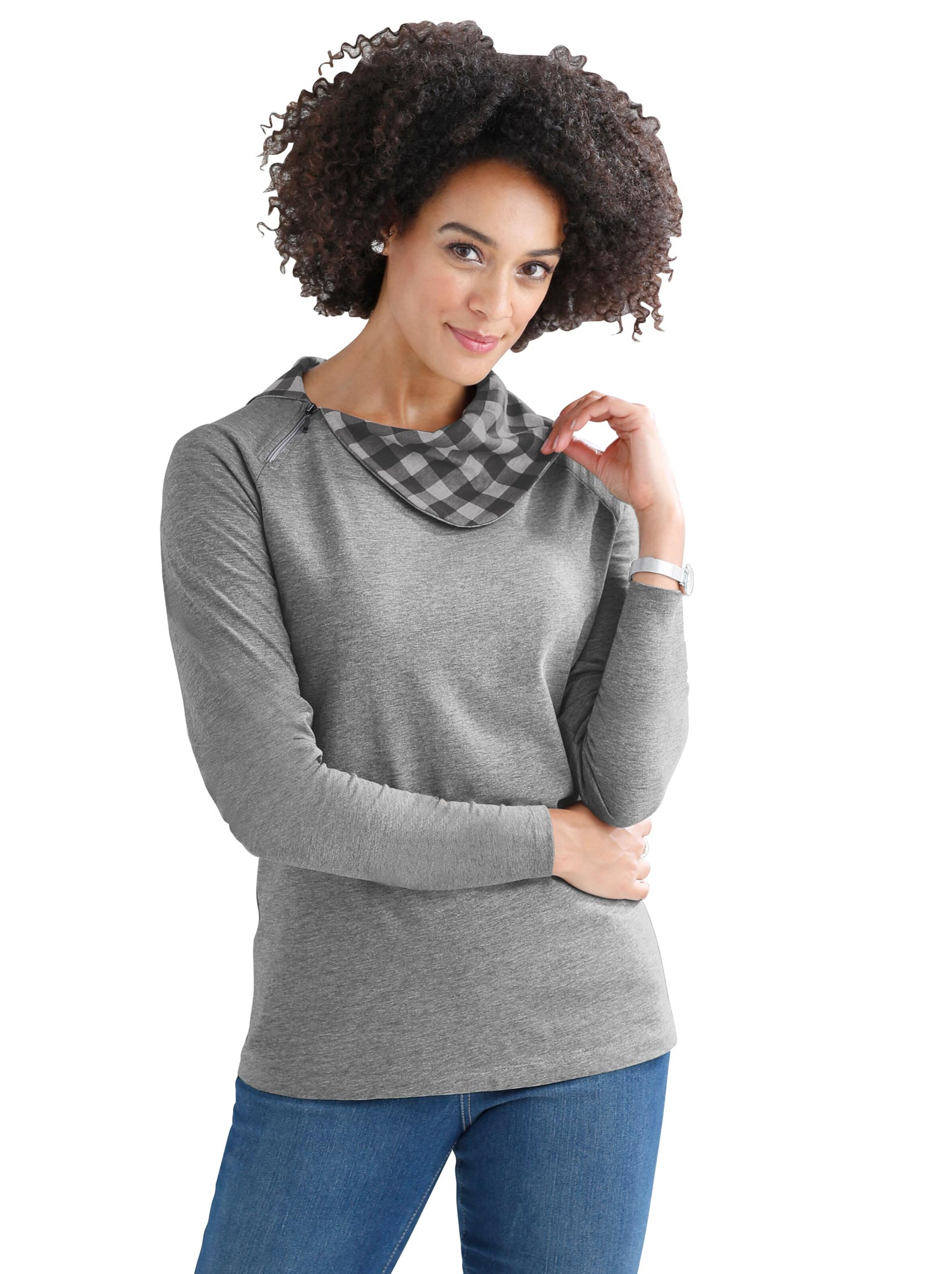 Shirt - grau-meliert