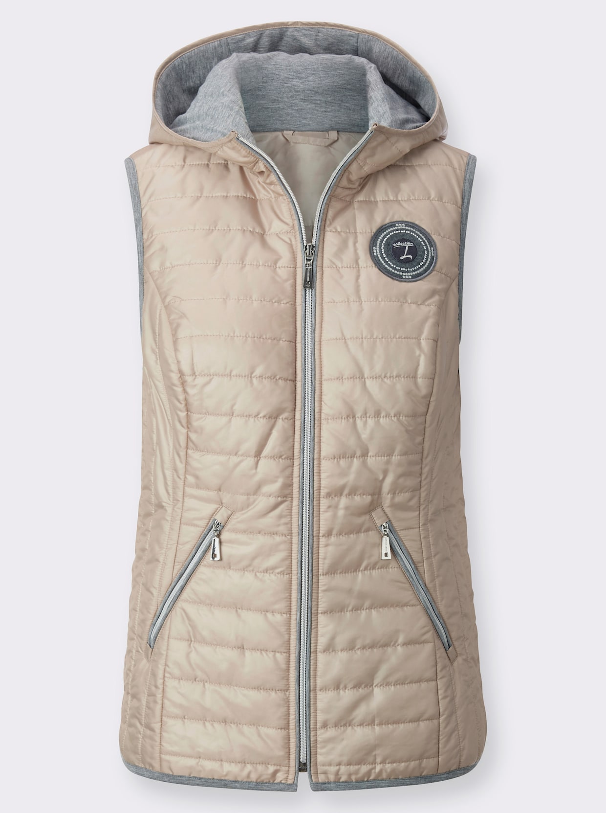 Bodywarmer - beige/grijs