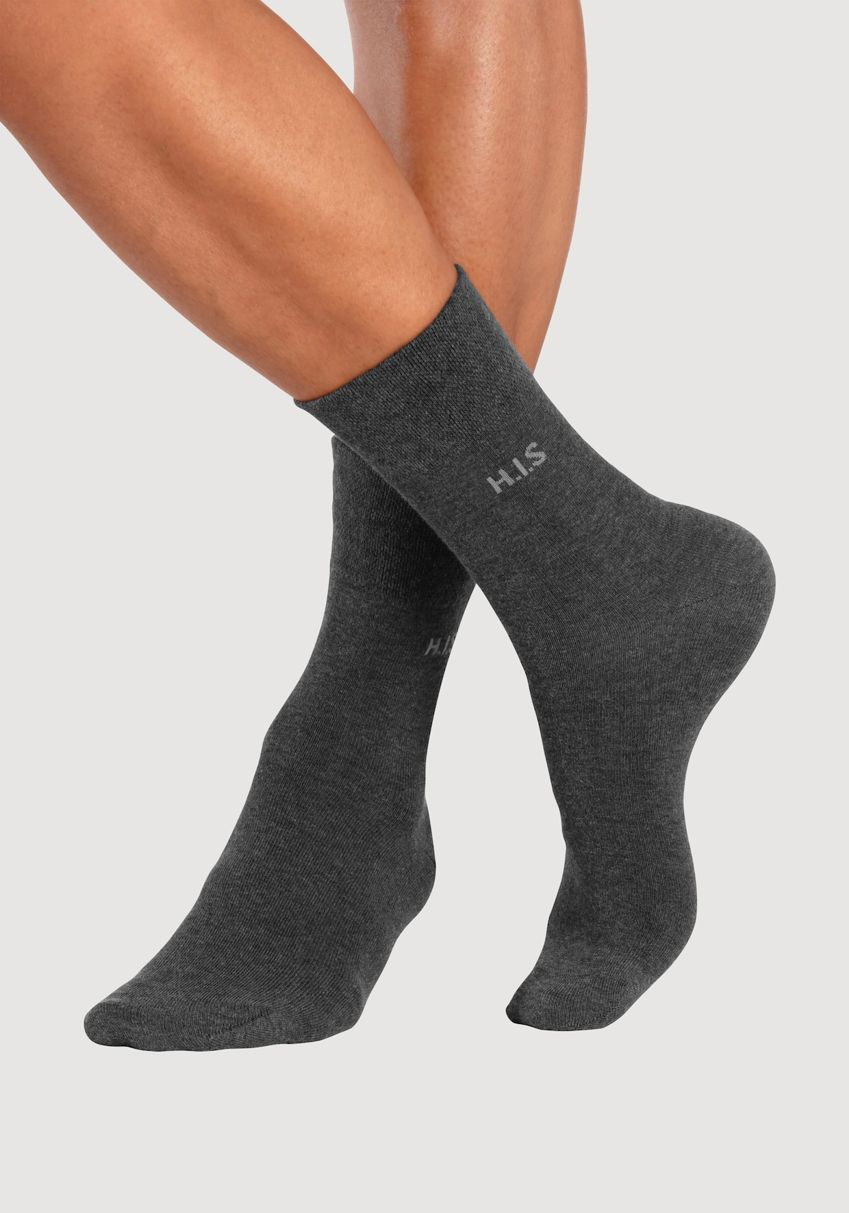 H.I.S Socken - 4x schwarz, 4x anthrazit-meliert, 4x grau-meliert